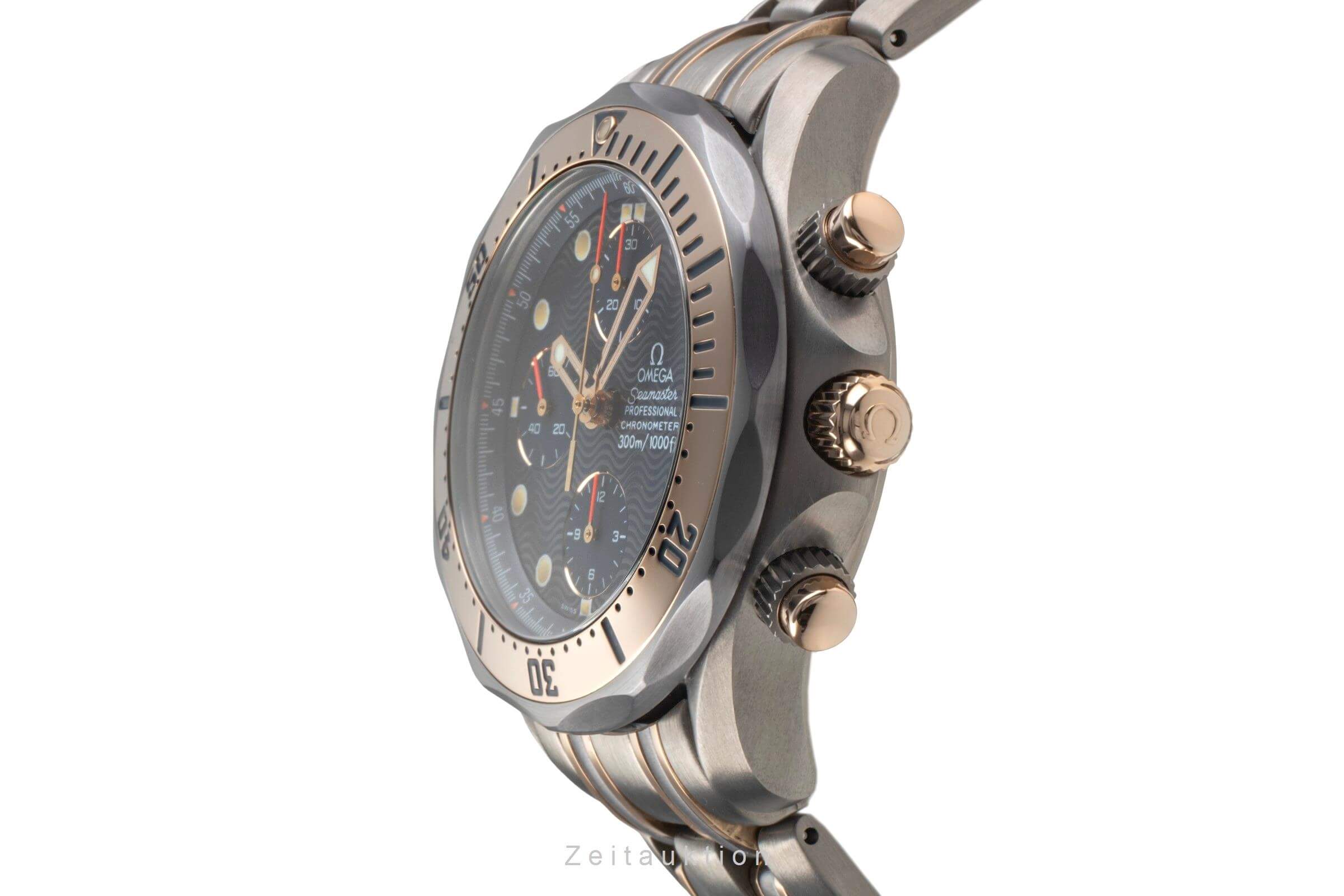 Omega Seamaster Chronograph Titan / Gold Automatik Kal. 1154 Ref. 2297.80.00  | Zeitauktion