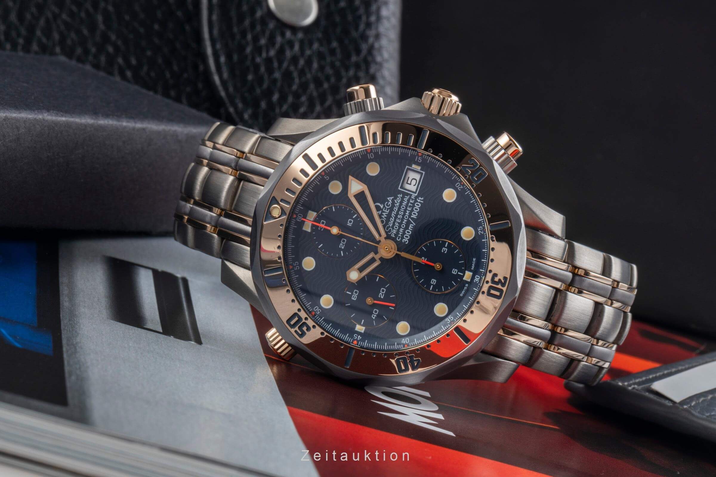 Omega Seamaster Chronograph Titan / Gold Automatik Kal. 1154 Ref. 2297.80.00  | Zeitauktion