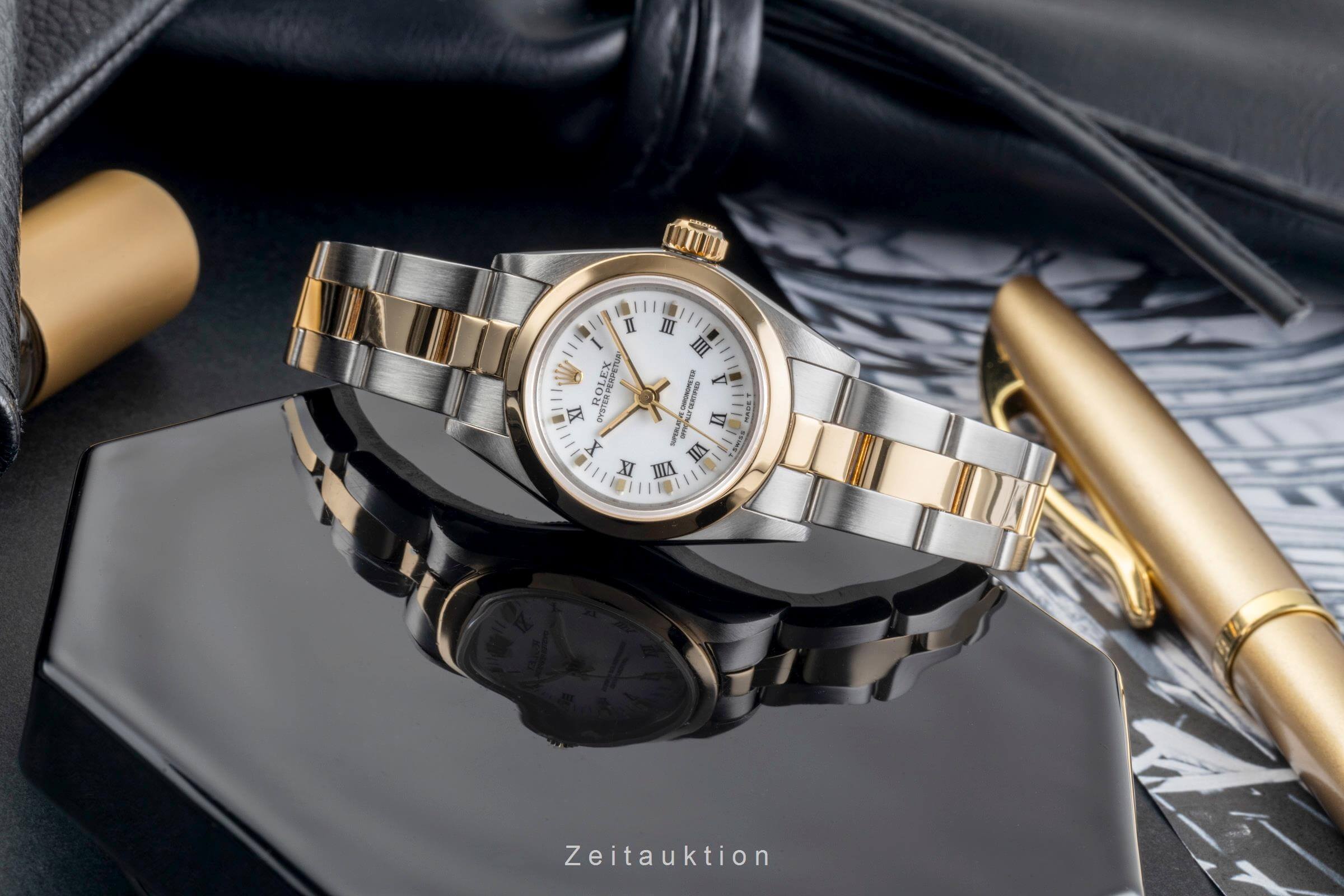 Rolex Oyster Perpetual steel / gold automatic Kal. 2130 Ref. 67183  | Zeitauktion