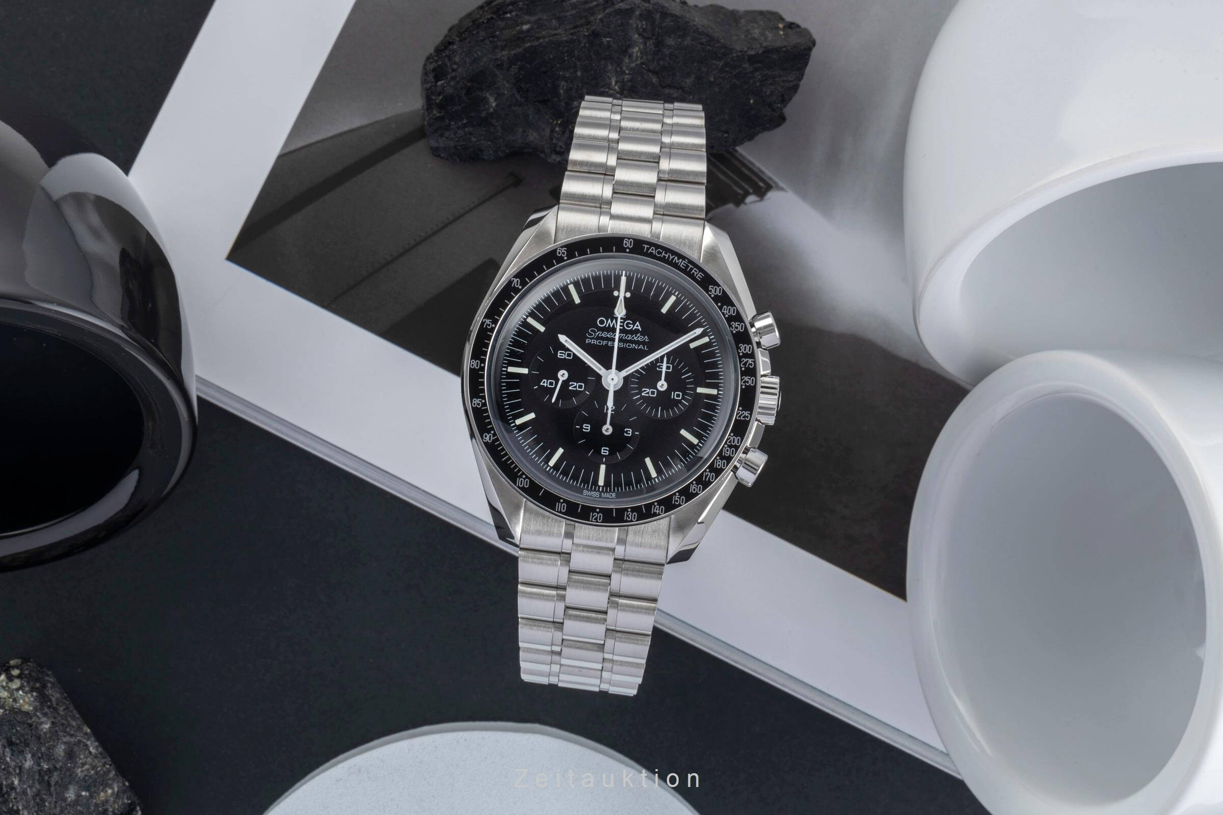 Omega Speedmaster Moonwatch cronografo acciaio carica manuale Kal. 3861 Ref. 310.30.42.50.01.001  | Zeitauktion