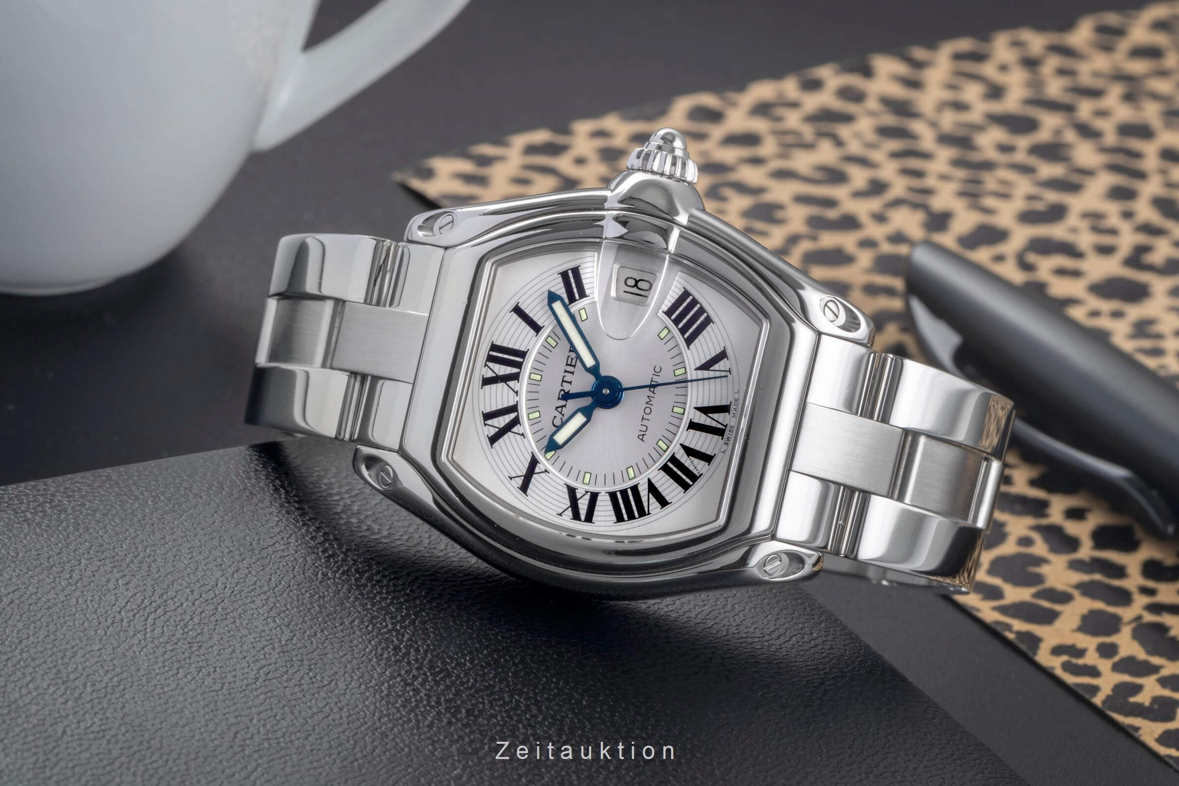 Cartier Roadster steel automatic Kal. 3110 Ref. W62000V3