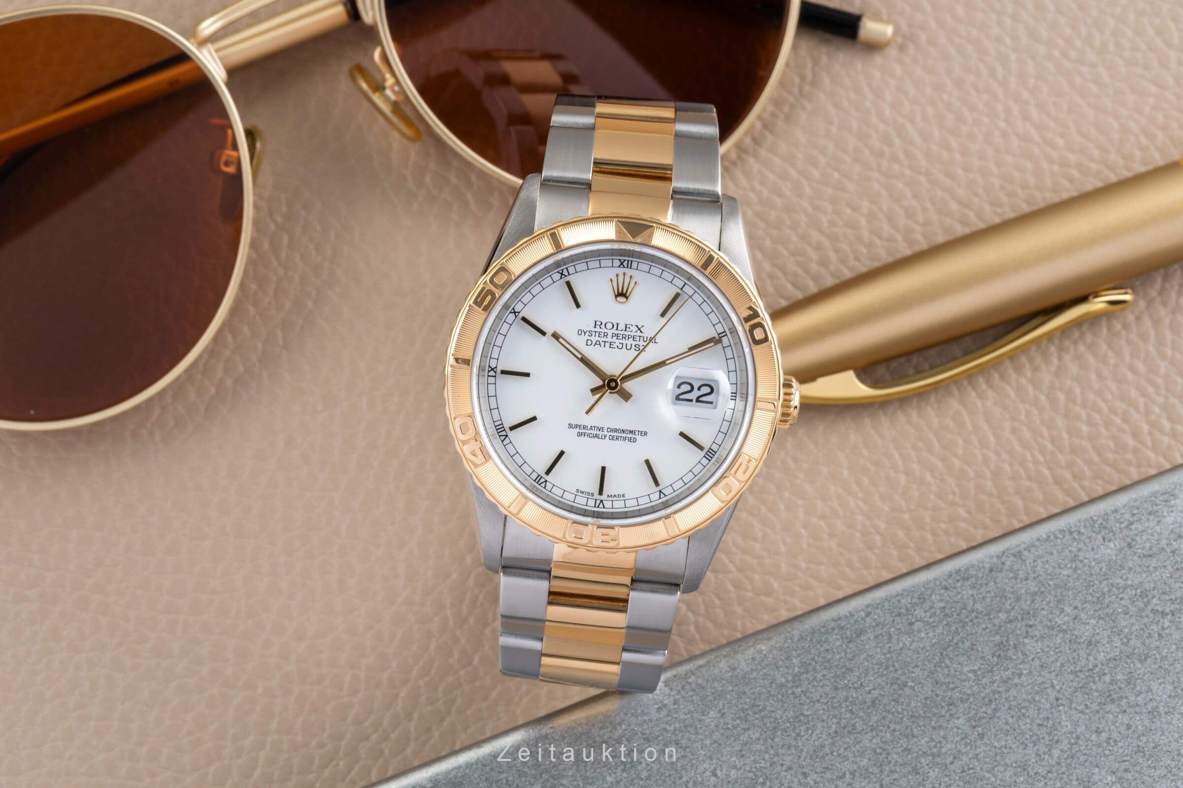 Rolex Datejust Turn-O-Graph acciaio / oro automatismo Kal. 3135 Ref. 16236  | Zeitauktion