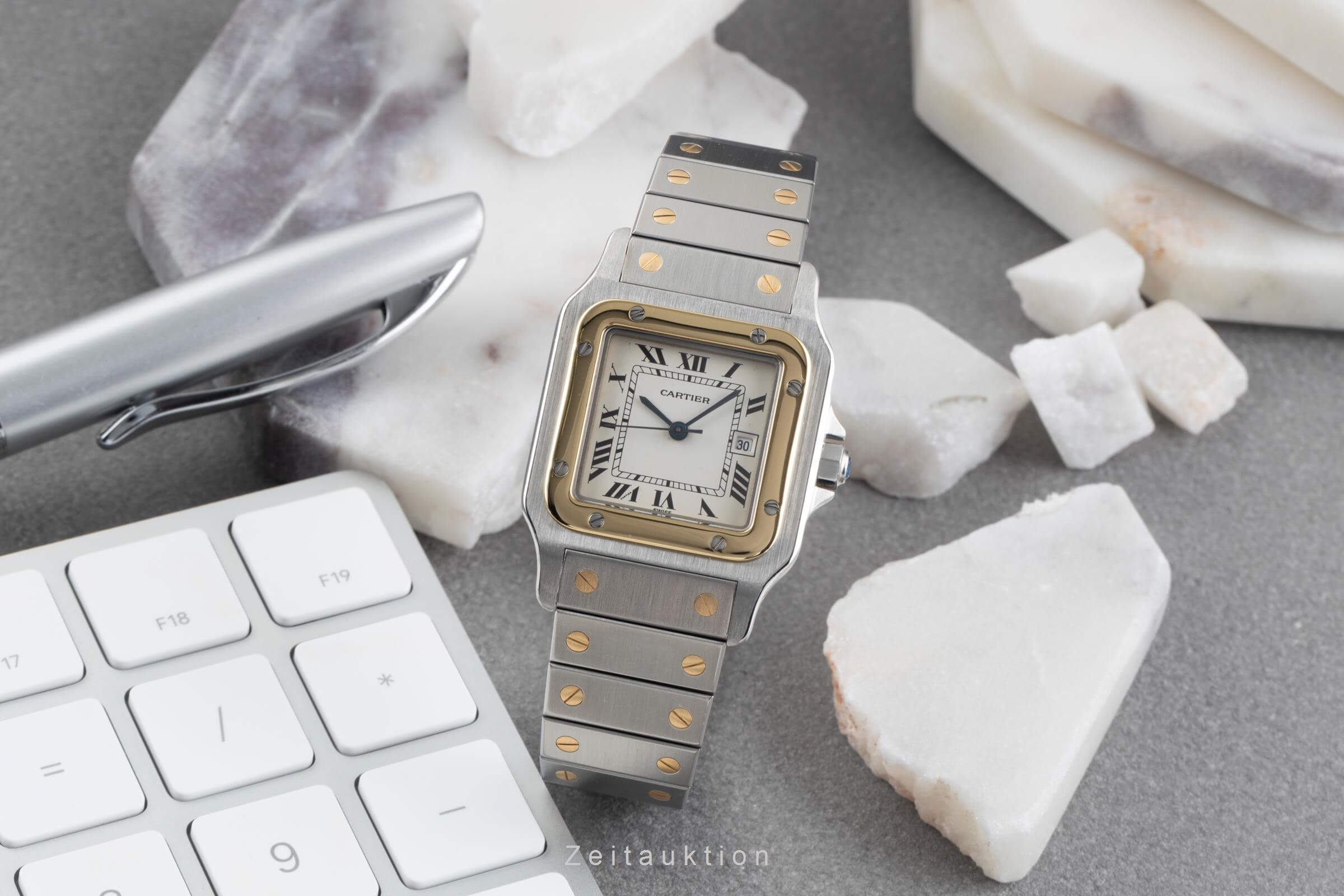 Cartier Santos steel / gold automatic Ref. 1172961  | Zeitauktion