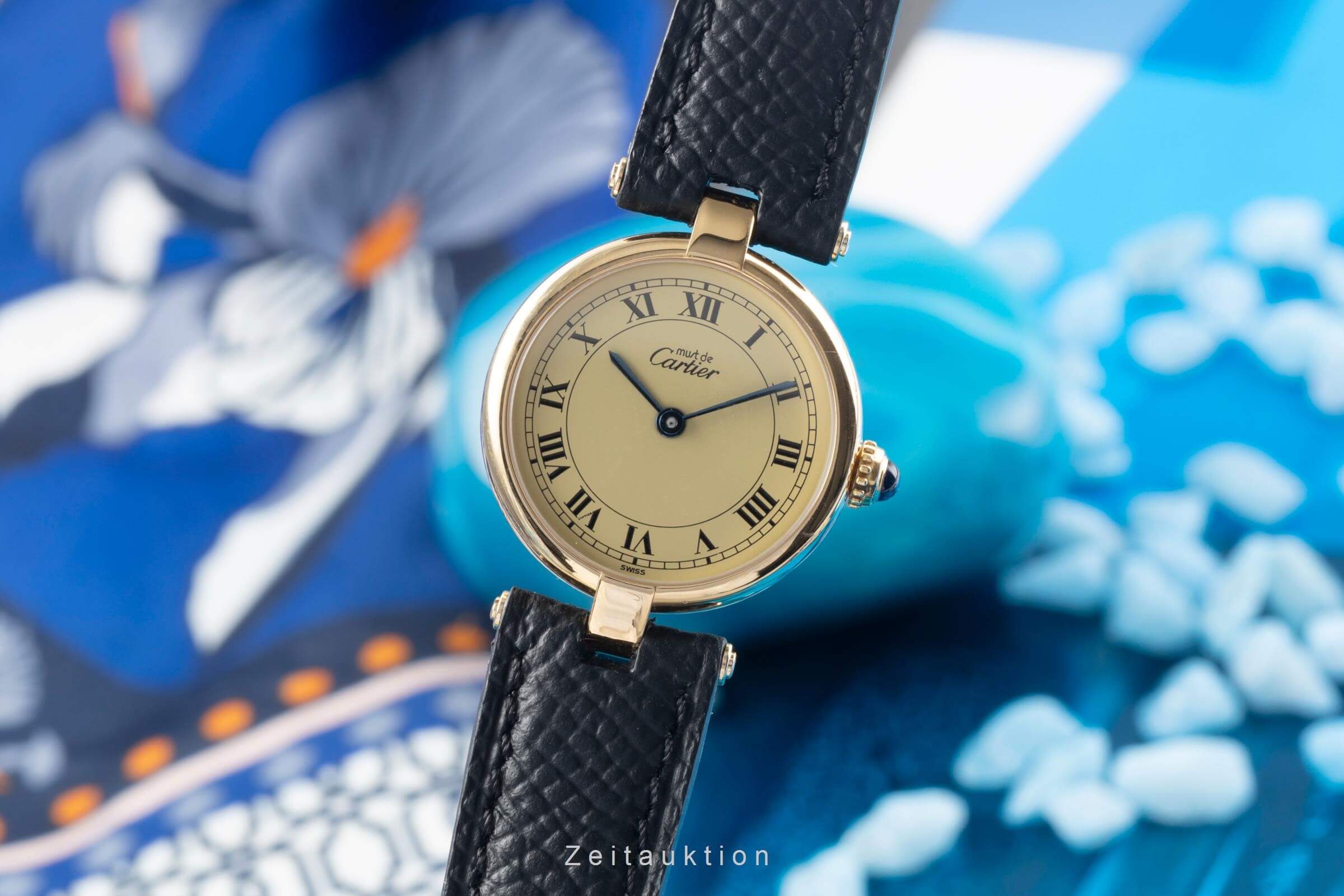 Cartier Vermeil silver-gilt quartz Kal. 90 Ref. 590004  | Zeitauktion