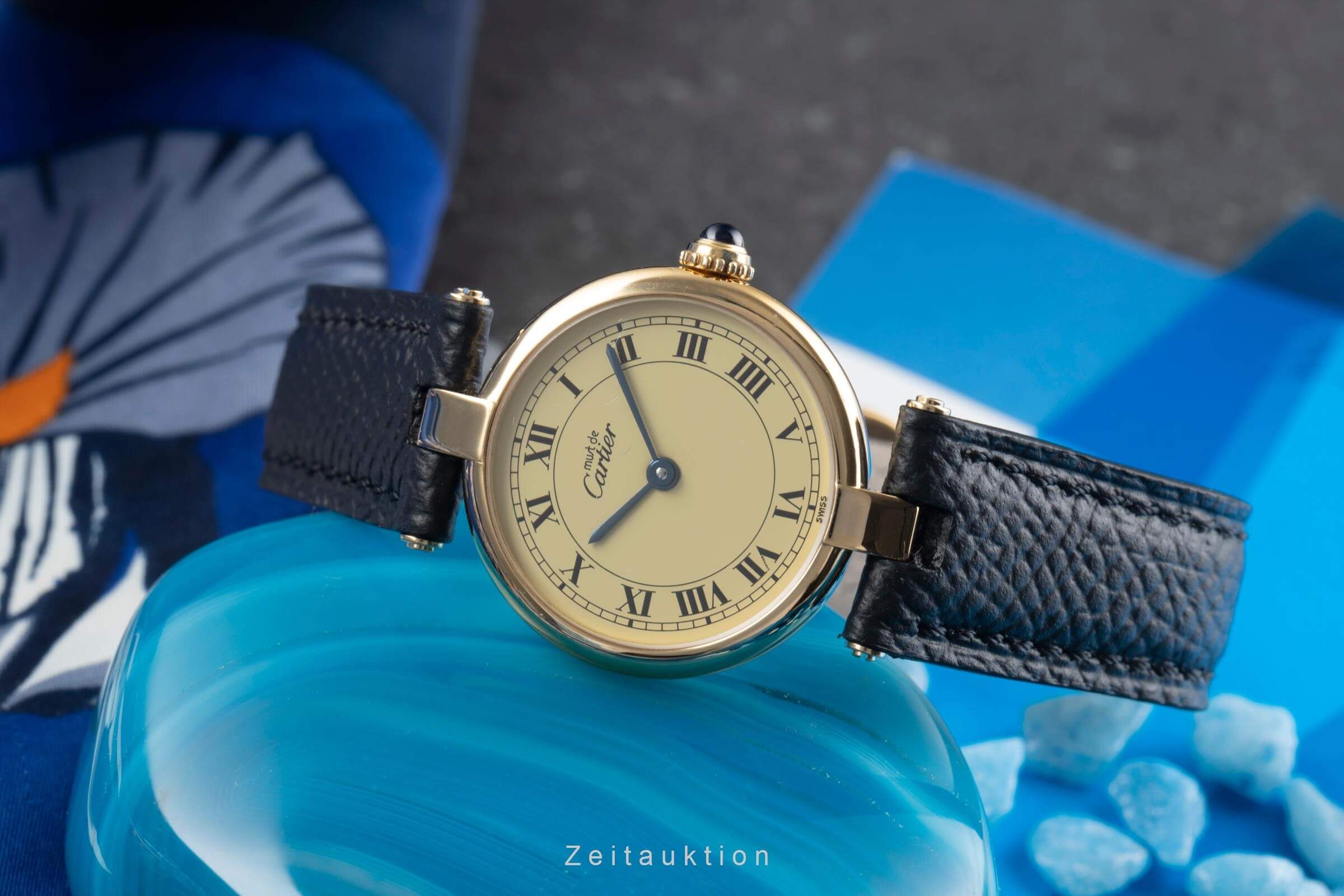 Cartier Vermeil silver-gilt quartz Kal. 90 Ref. 590004  | Zeitauktion