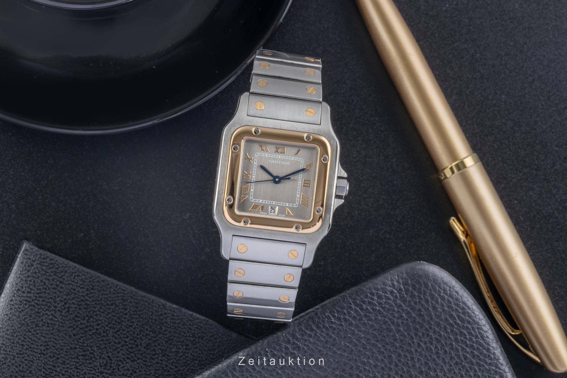 Cartier Santos acero / oro cuarzo Kal. 687 Ref. 187901  | Zeitauktion