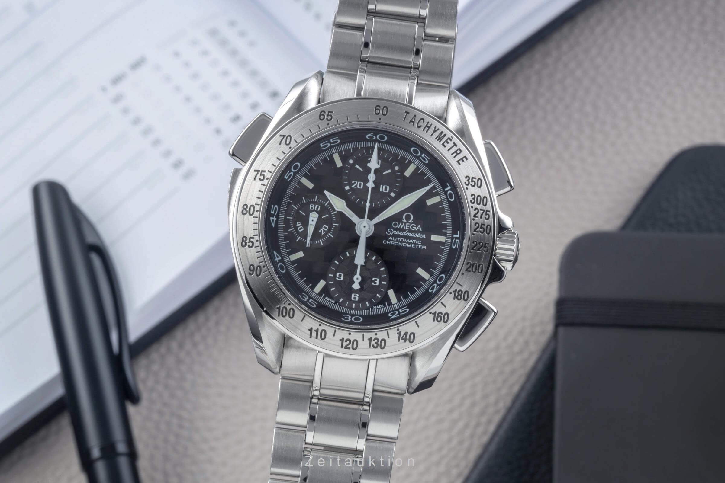 Omega Speedmaster chronograph steel automatic Kal. 3600 Ref. 3540.50.00  | Zeitauktion