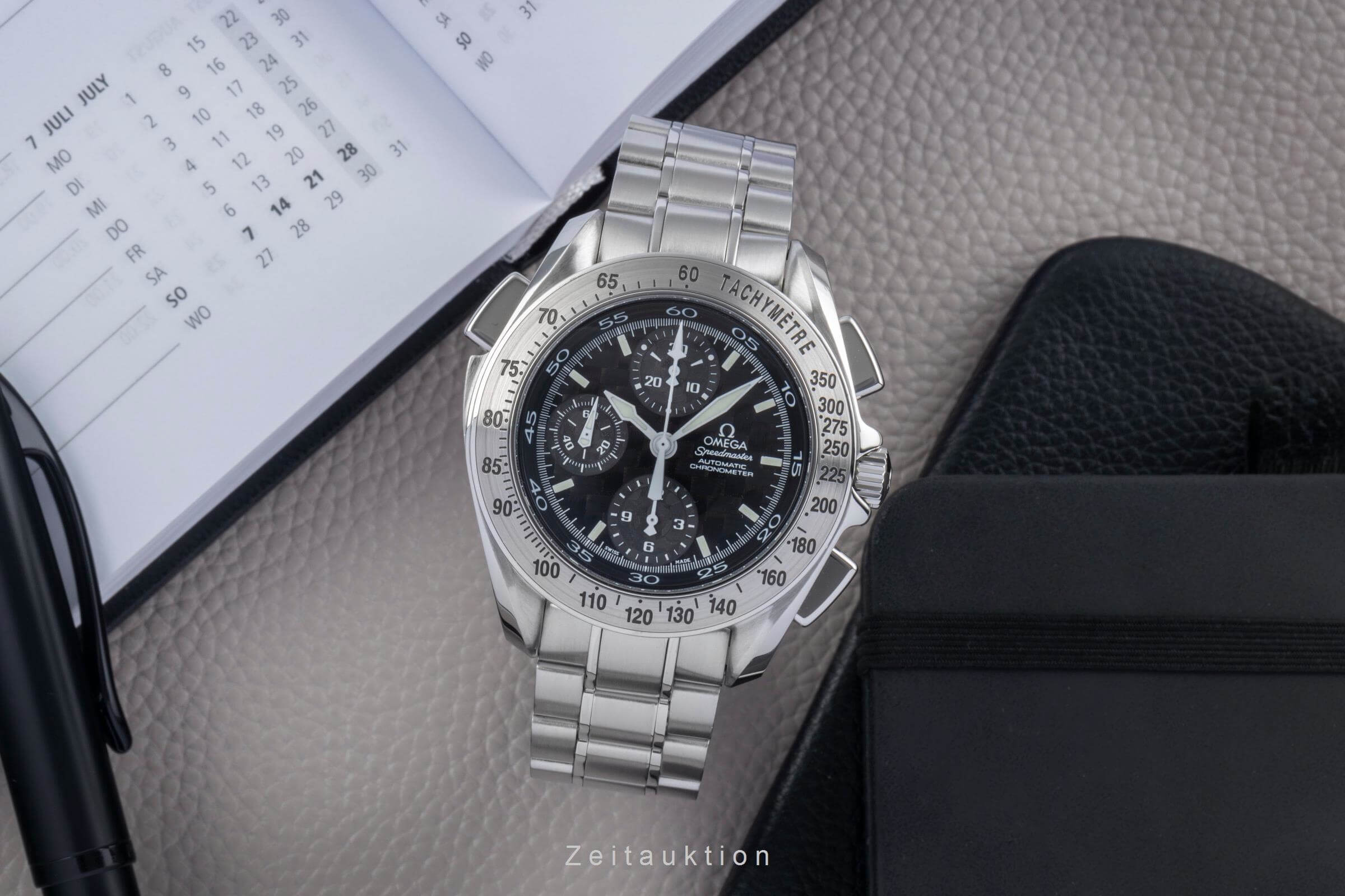 Omega Speedmaster chronograph steel automatic Kal. 3600 Ref. 3540.50.00  | Zeitauktion
