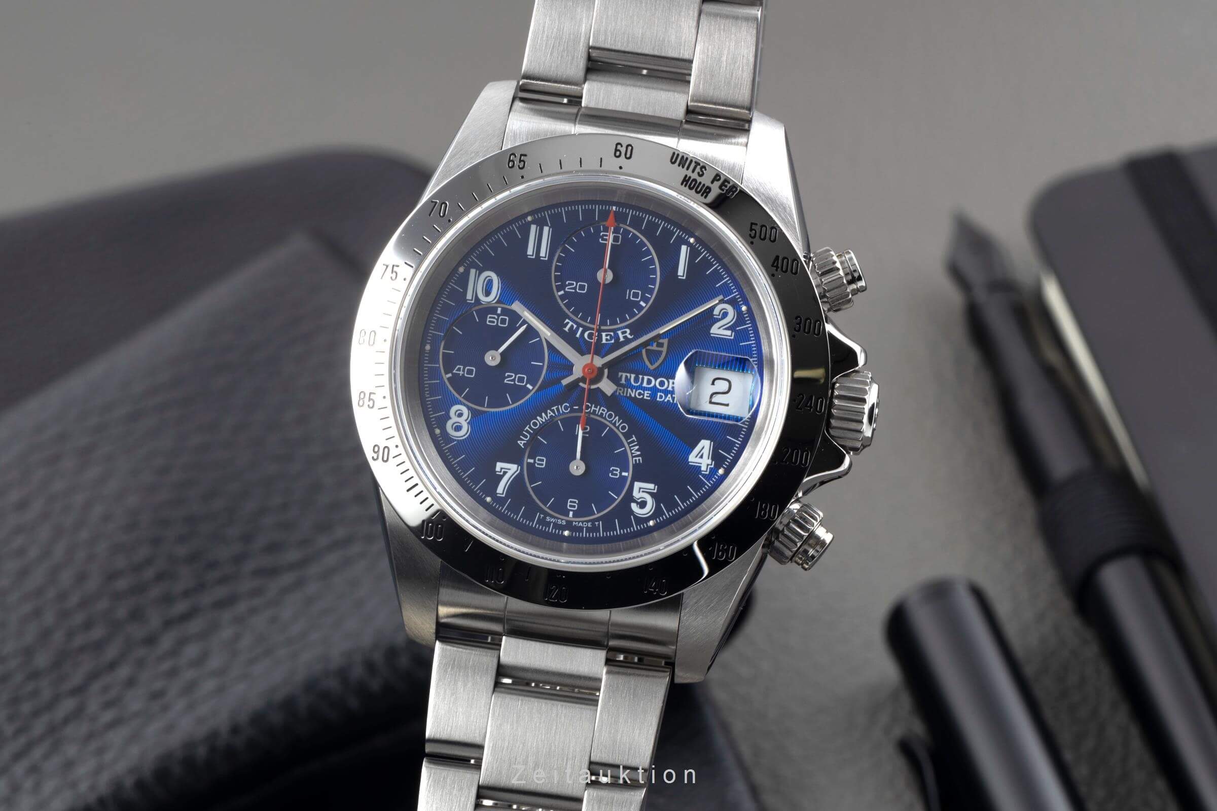 Tudor Prince Date cronografo acciaio automatismo Ref. 79280  | Zeitauktion