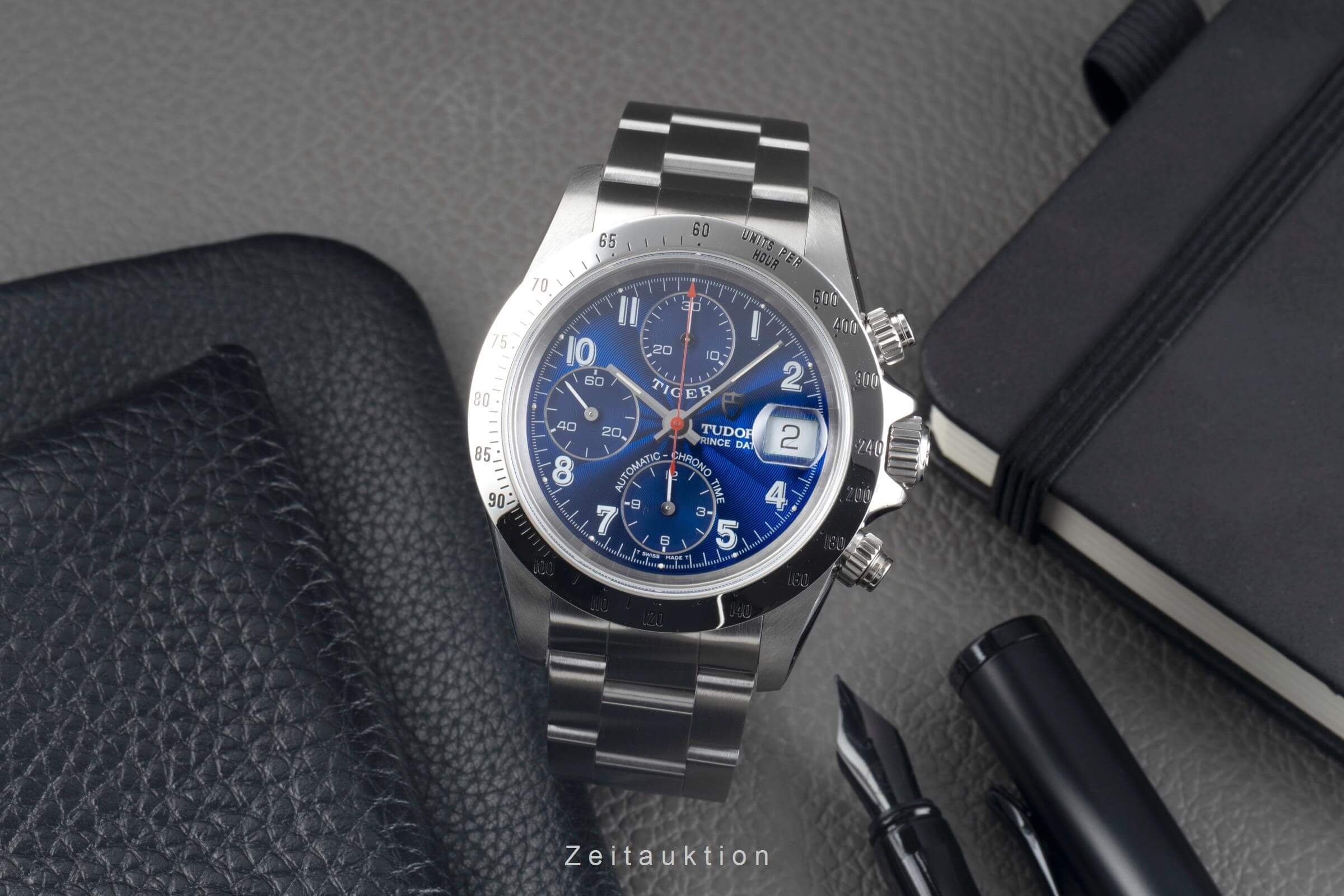 Tudor Prince Date cronografo acciaio automatismo Ref. 79280  | Zeitauktion