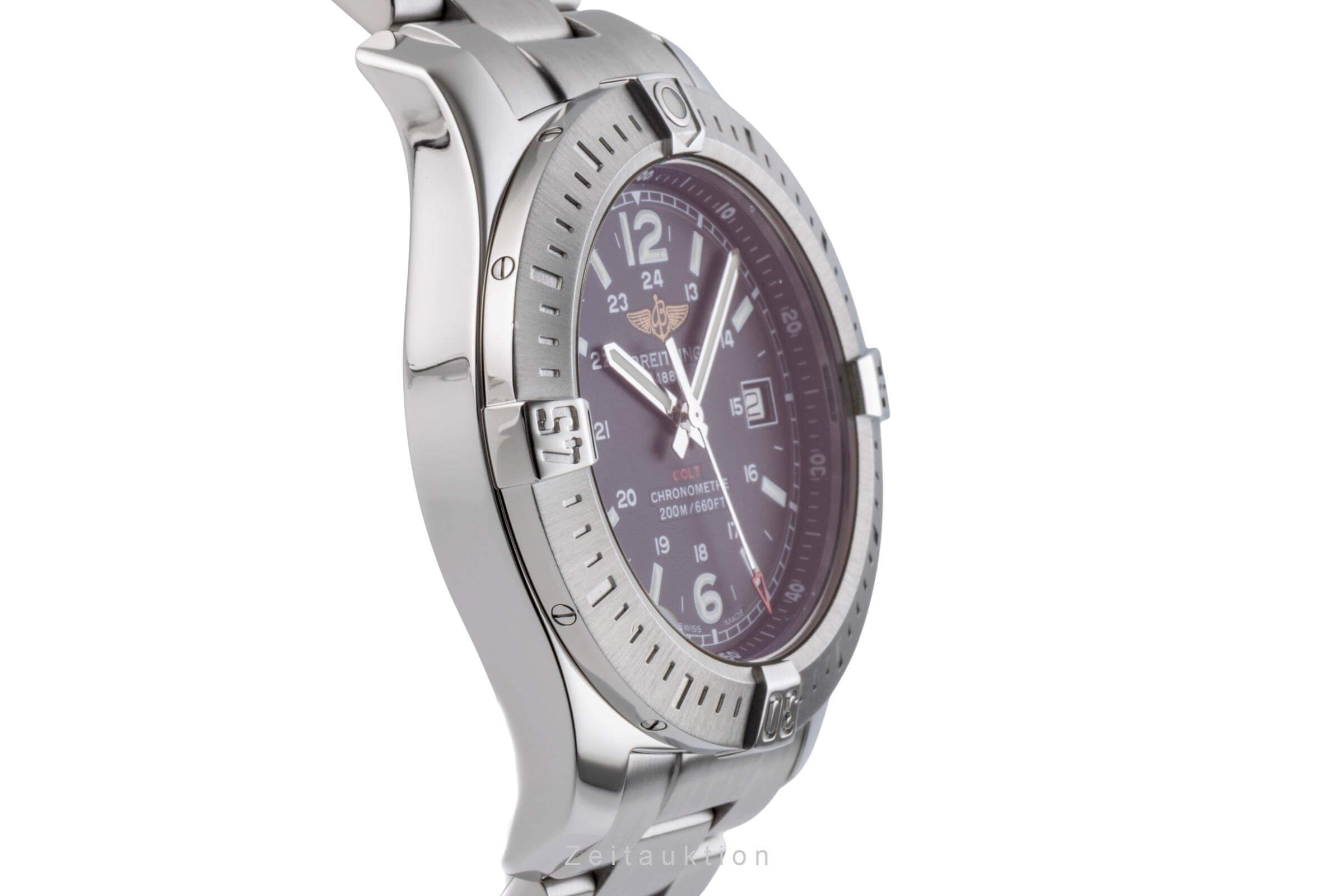 Breitling Colt steel quartz Kal. B74 Ref. A7438811/BD45  | Zeitauktion