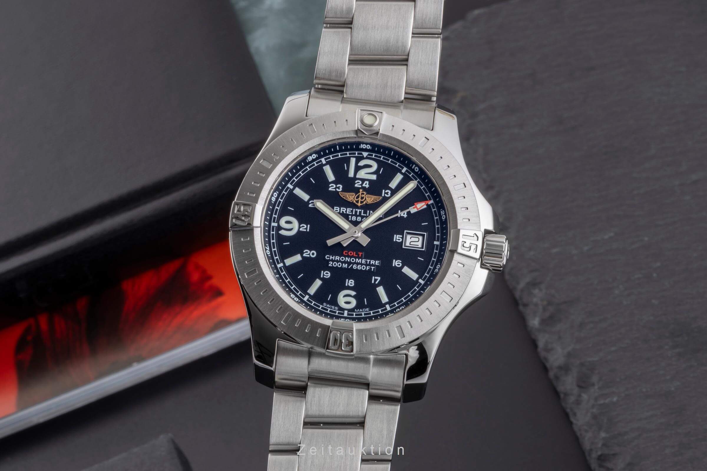 Breitling Colt steel quartz Kal. B74 Ref. A7438811/BD45  | Zeitauktion