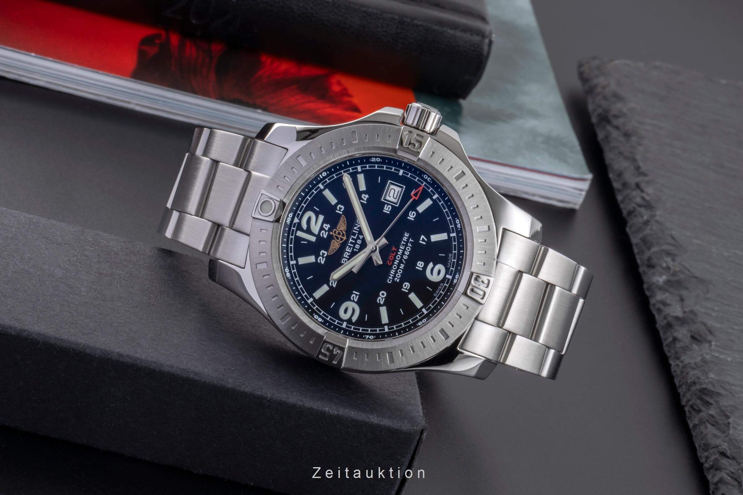 Breitling Colt steel quartz Kal. B74 Ref. A7438811/BD45  | Zeitauktion