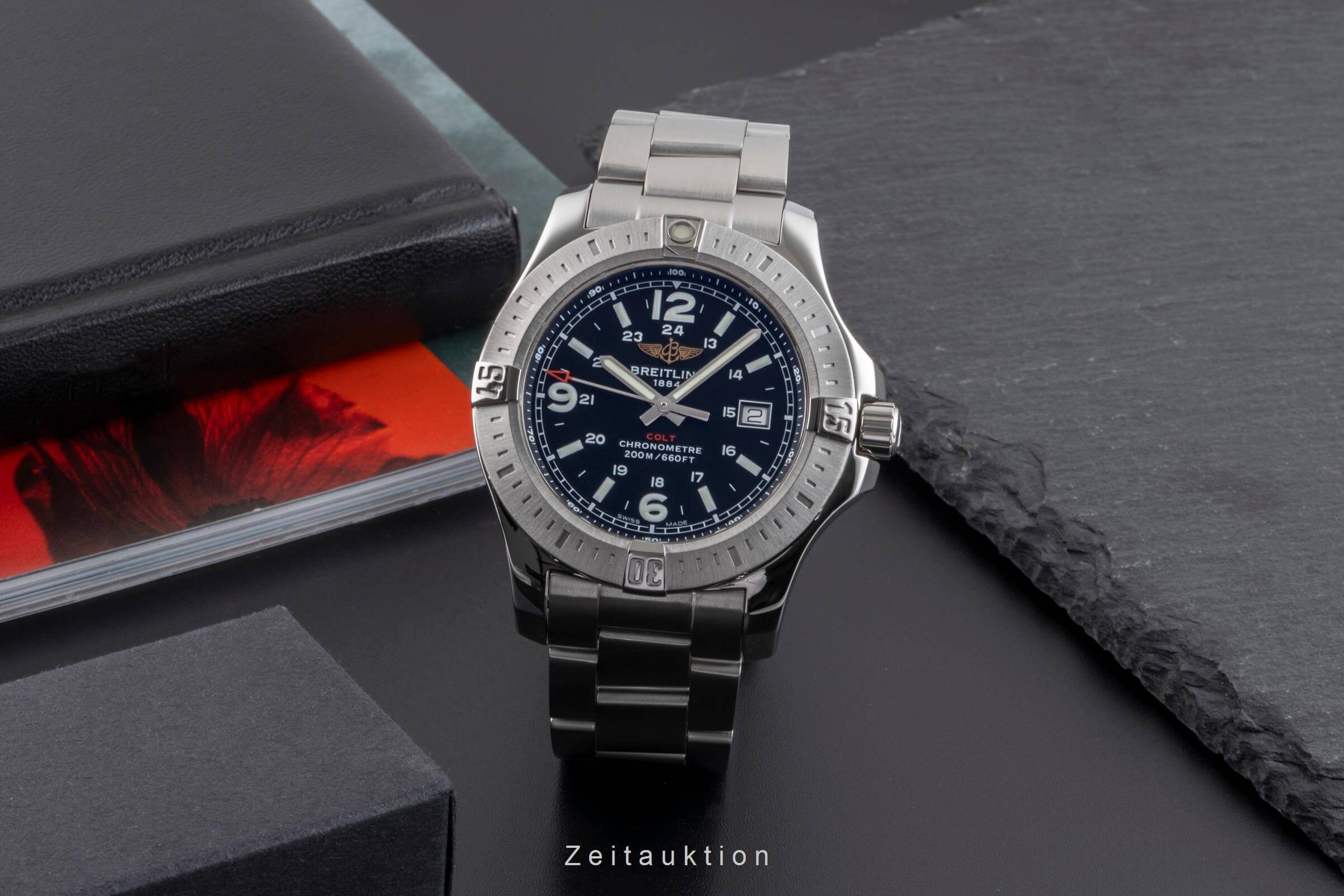 Breitling Colt steel quartz Kal. B74 Ref. A7438811/BD45  | Zeitauktion