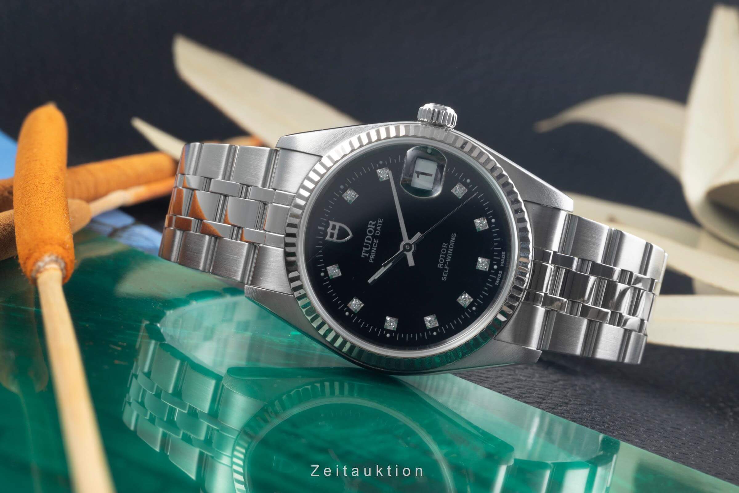 Tudor Prince Date acero / oro blanco automático Ref. 74034  | Zeitauktion