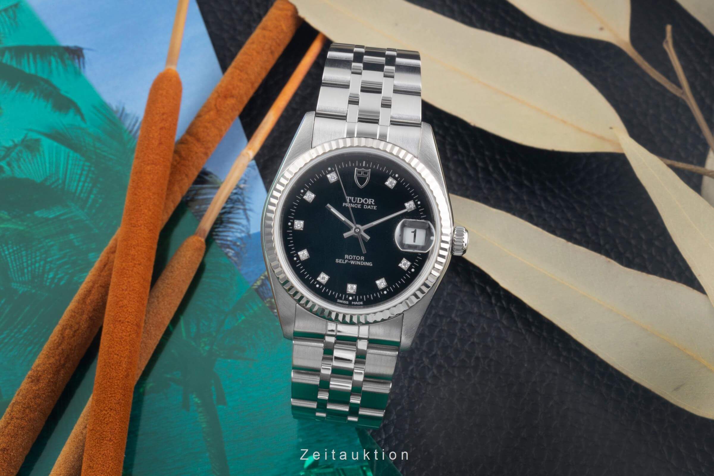 Tudor Prince Date acero / oro blanco automático Ref. 74034  | Zeitauktion