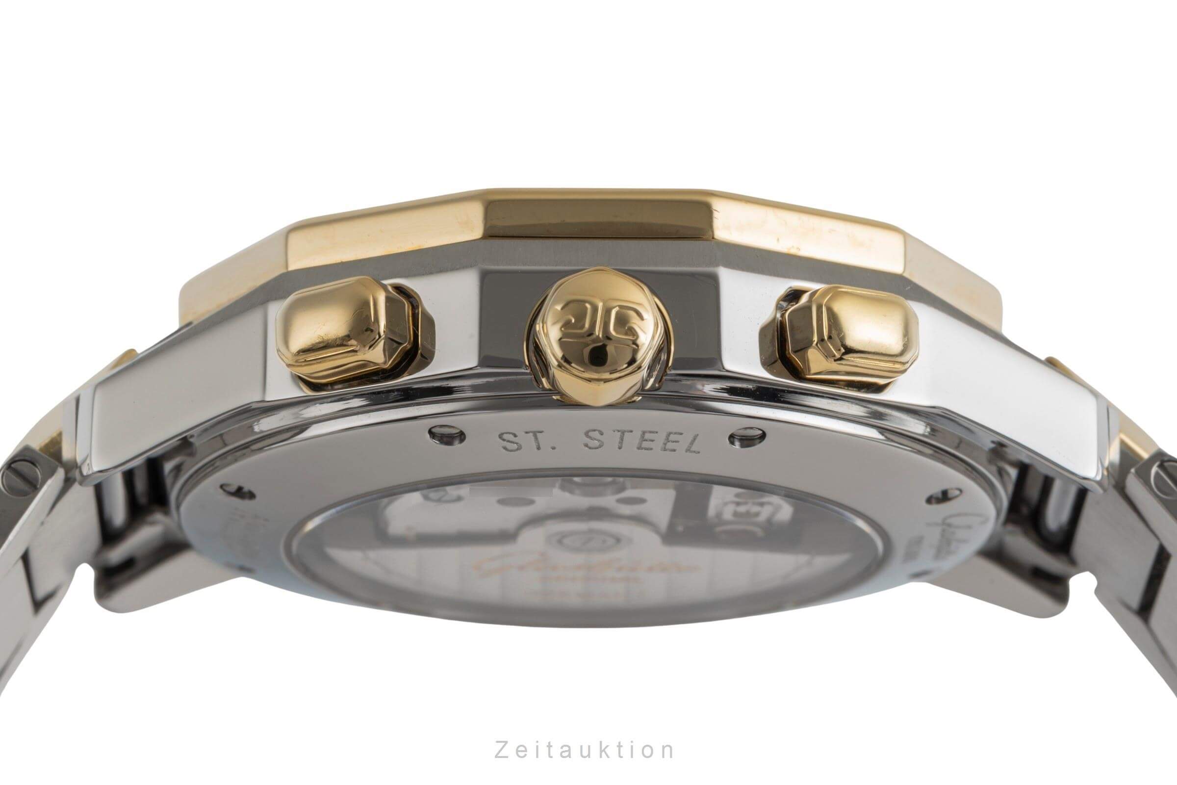 Glashütte Original Sport cronografo acciaio / oro automatismo Kal. GUB 10-60 Ref. 1-10-66-12-11-04  | Zeitauktion