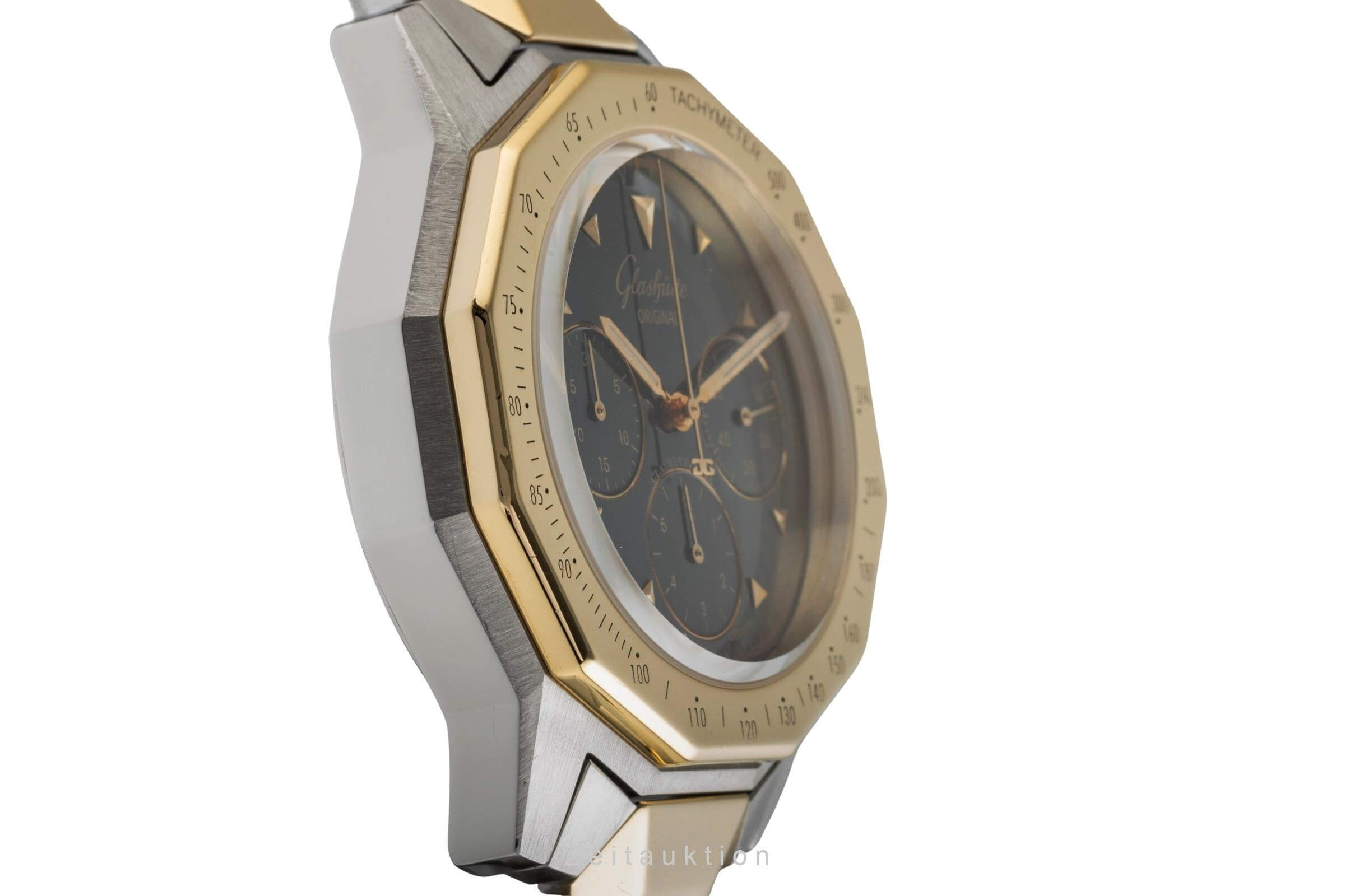 Glashütte Original Sport cronografo acciaio / oro automatismo Kal. GUB 10-60 Ref. 1-10-66-12-11-04  | Zeitauktion