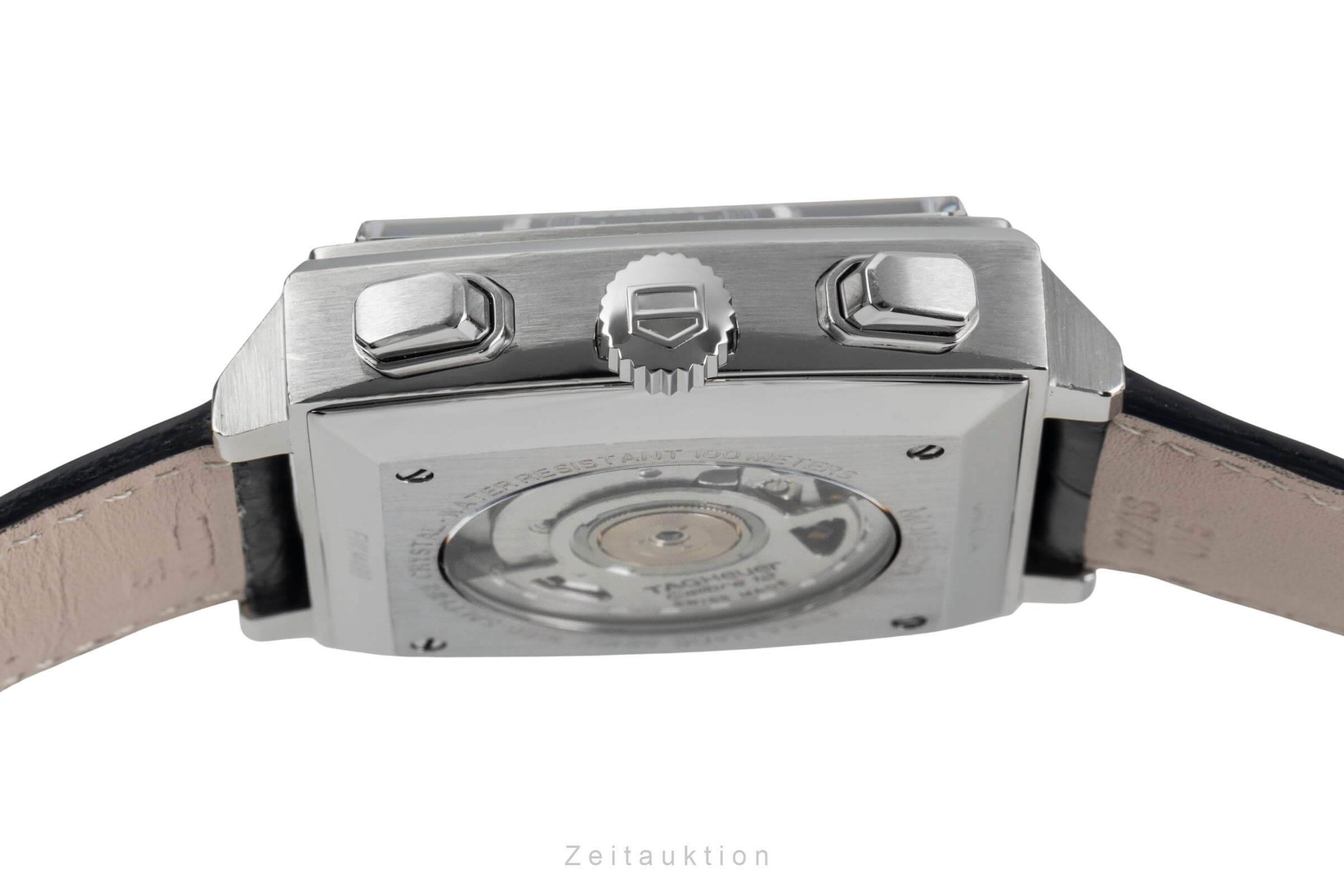Tag Heuer Monaco cronografo acciaio automatismo Kal. 12 Ref. CAW2114  | Zeitauktion