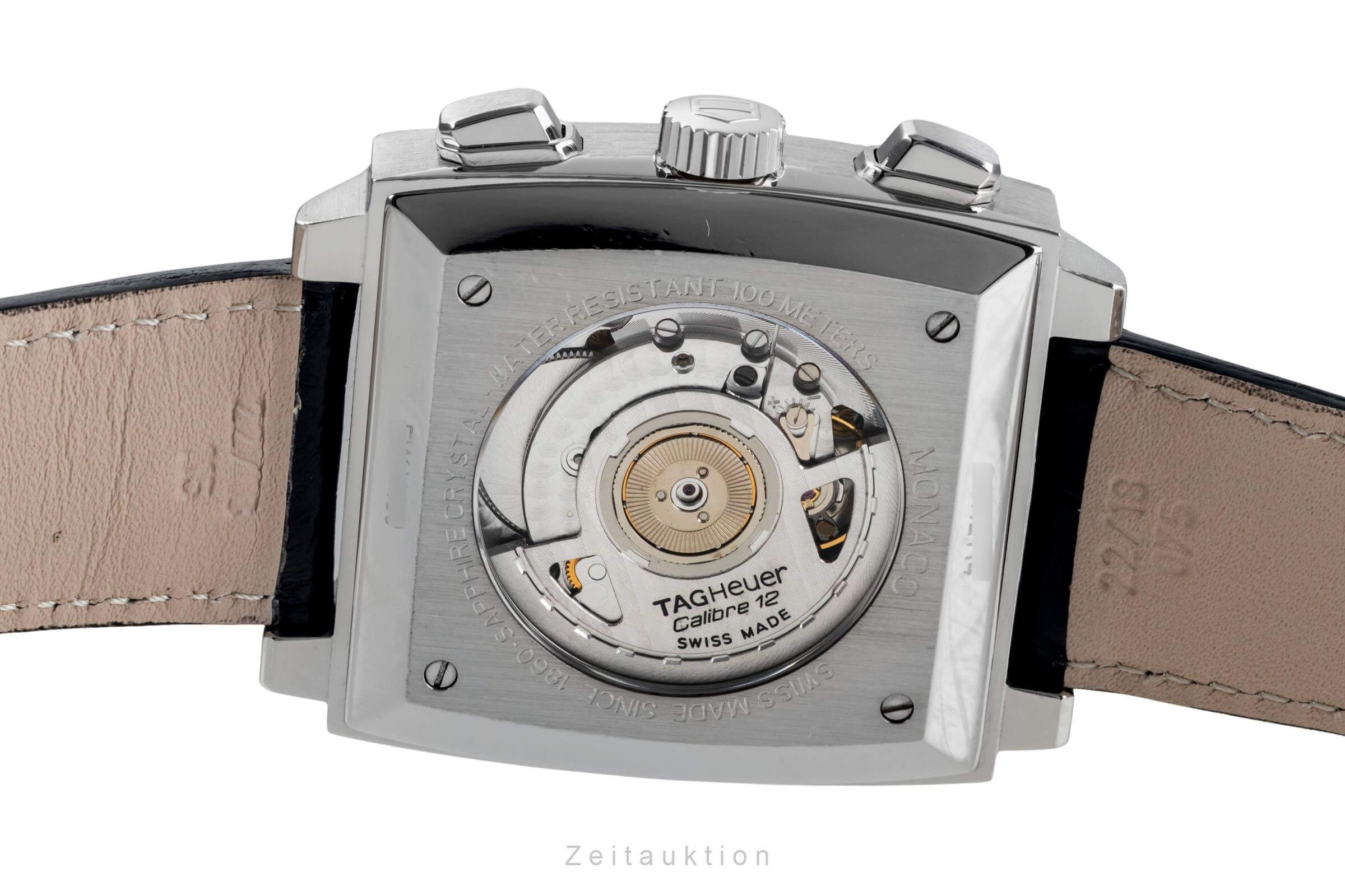Tag Heuer Monaco cronografo acciaio automatismo Kal. 12 Ref. CAW2114  | Zeitauktion