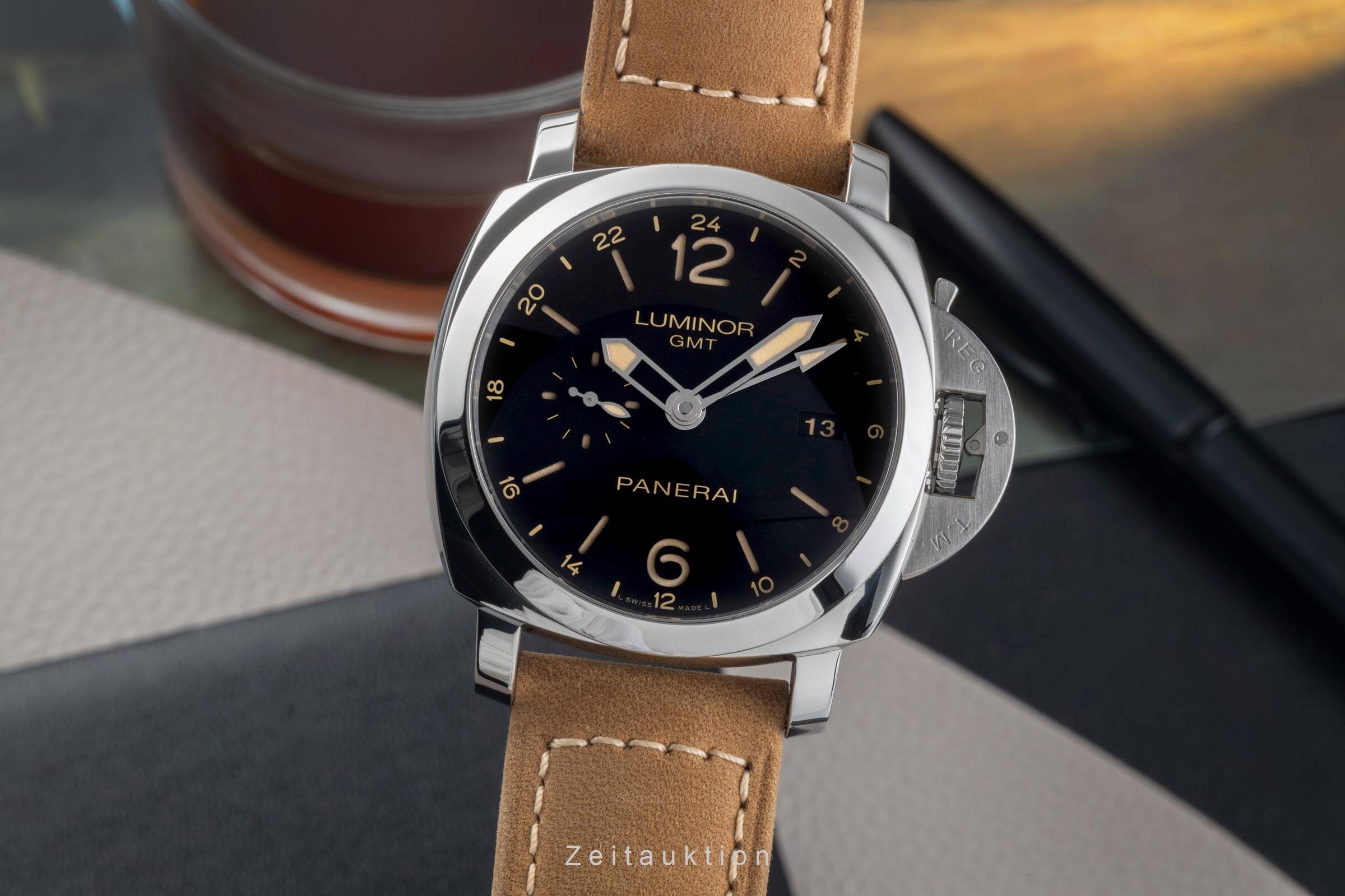 Panerai Luminor GMT Stahl Automatik Kal. P.9003 Ref. PAM00531  | Zeitauktion