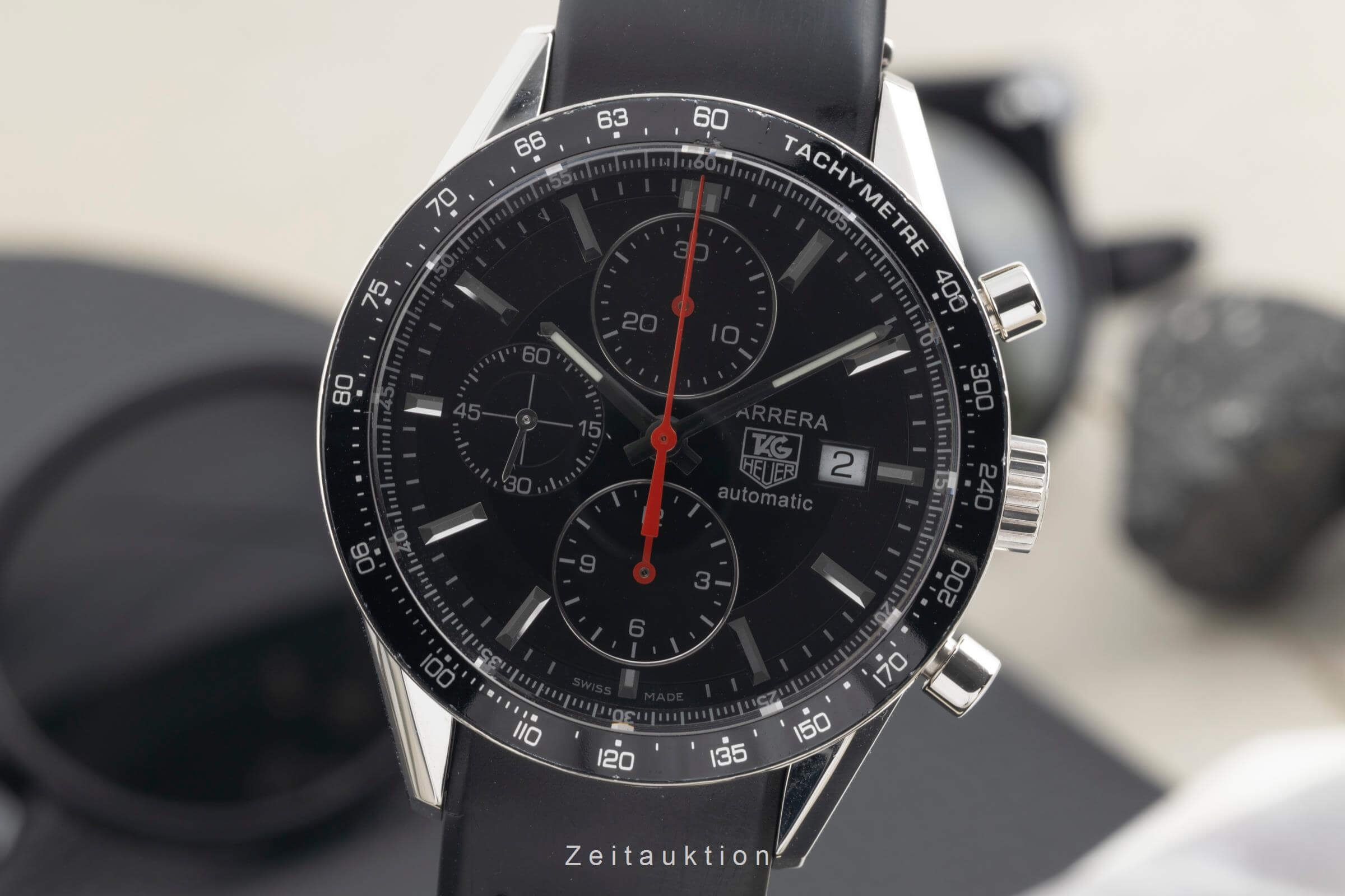 Tag Heuer Carrera Chronograph Stahl Automatik Kal. 16 Ref. CV2014  | Zeitauktion