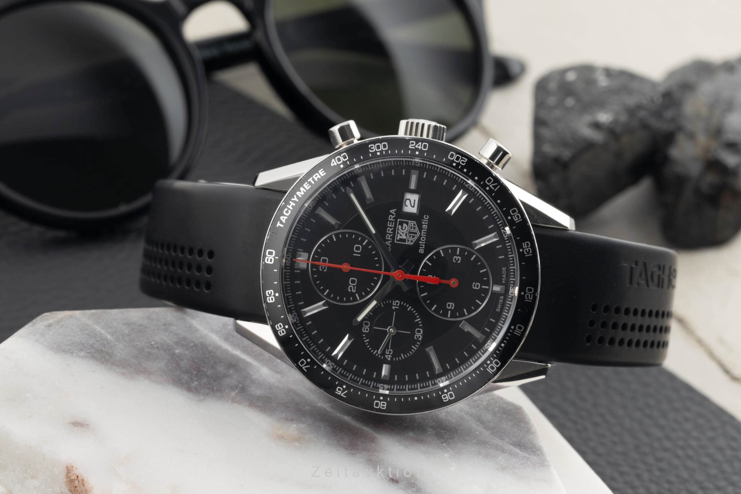 Tag Heuer Carrera Chronograph Stahl Automatik Kal. 16 Ref. CV2014  | Zeitauktion