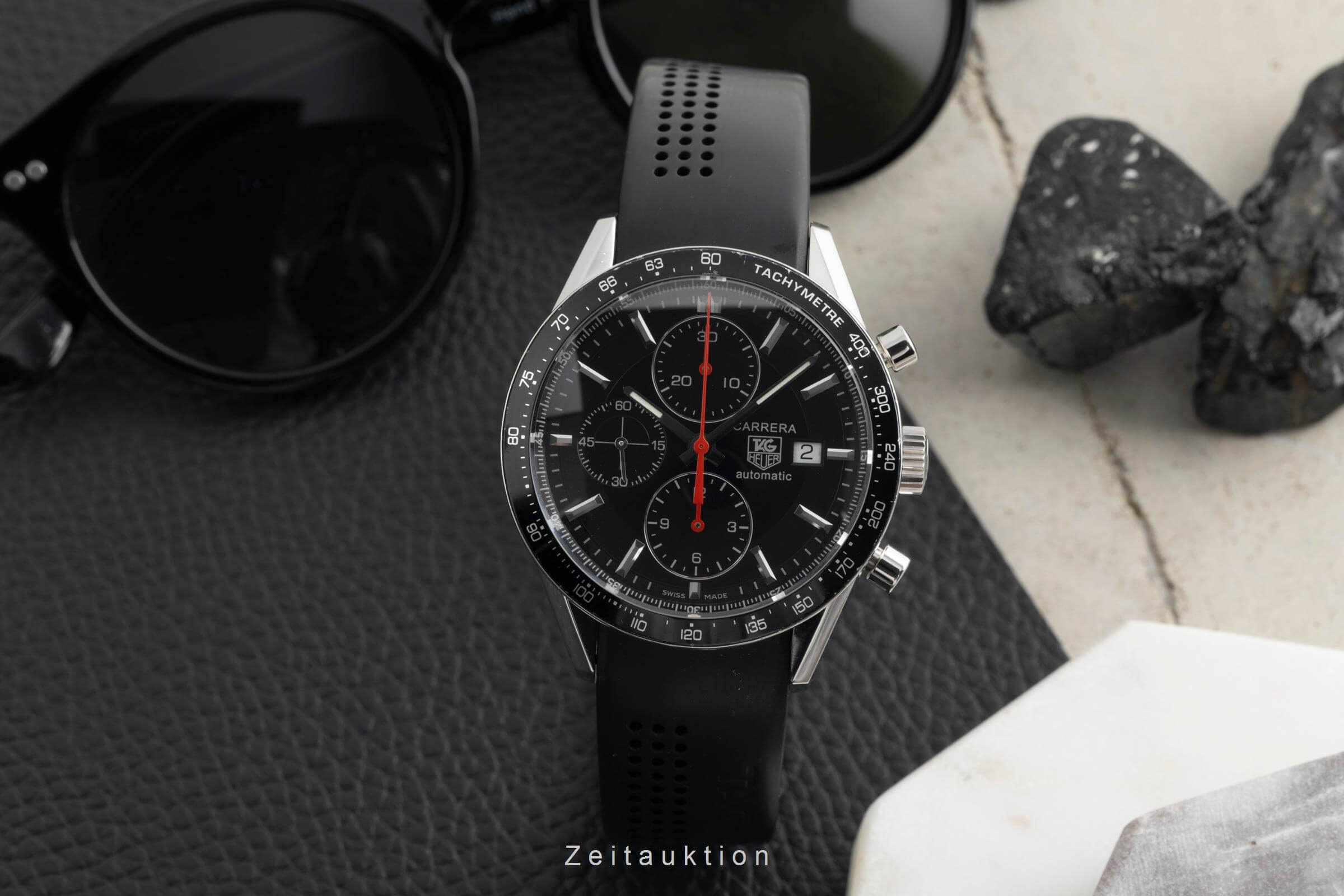 Tag Heuer Carrera Chronograph Stahl Automatik Kal. 16 Ref. CV2014  | Zeitauktion