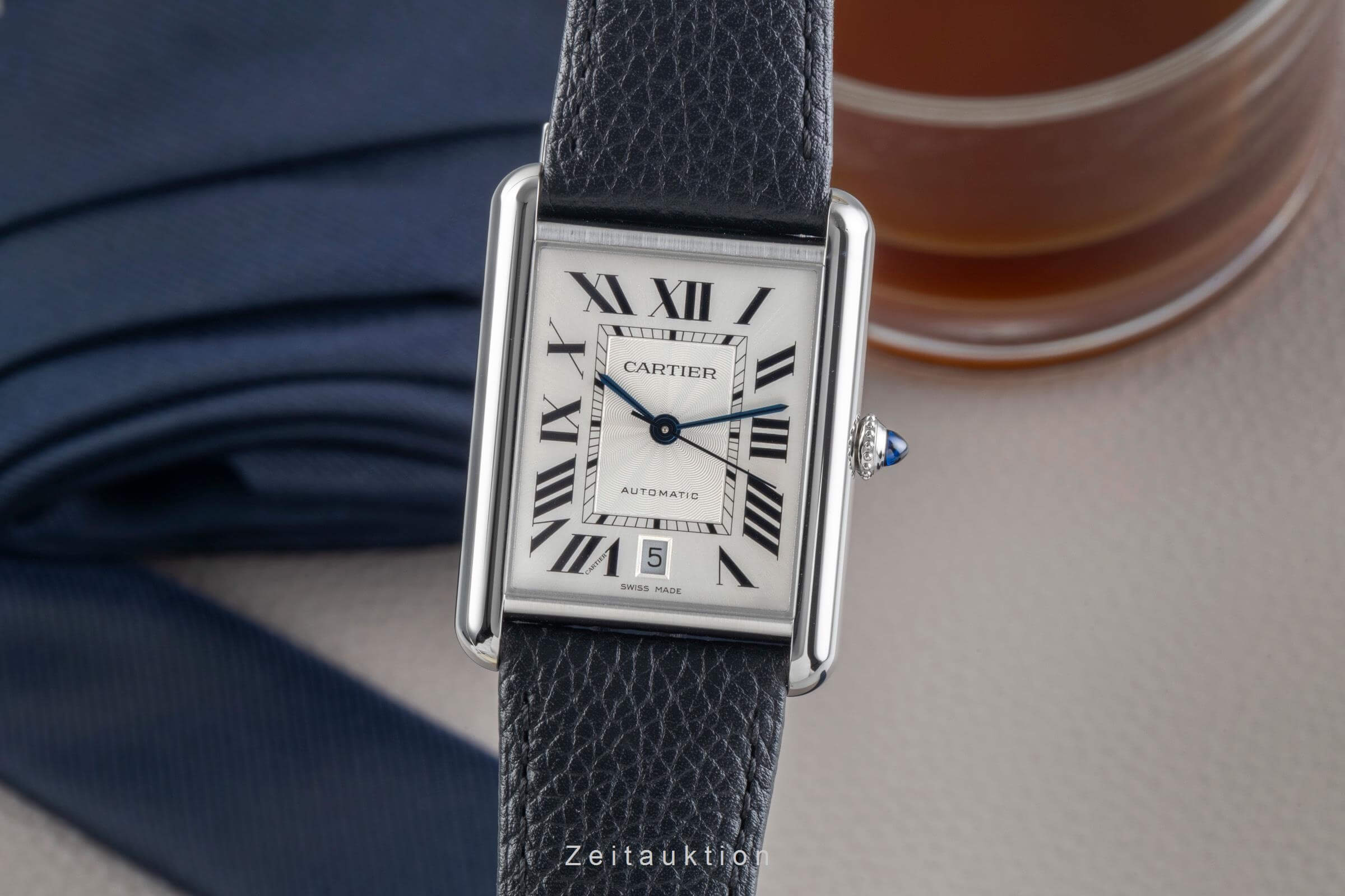 Cartier Tank steel automatic Kal. 1847MC Ref. WSTA0040  | Zeitauktion