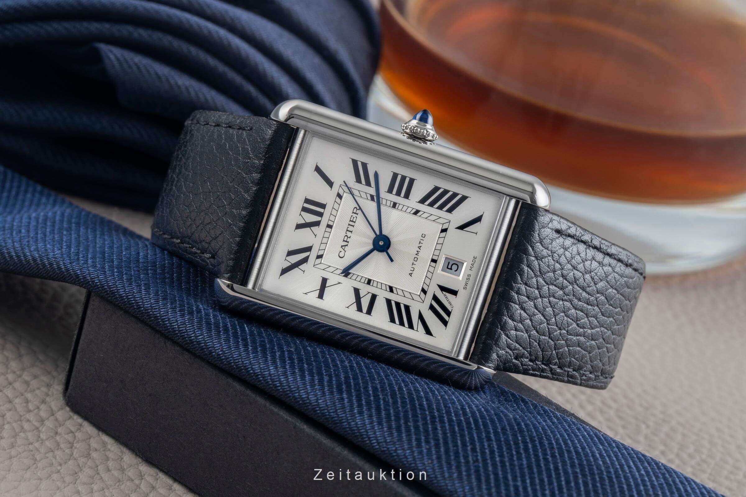Cartier Tank steel automatic Kal. 1847MC Ref. WSTA0040  | Zeitauktion