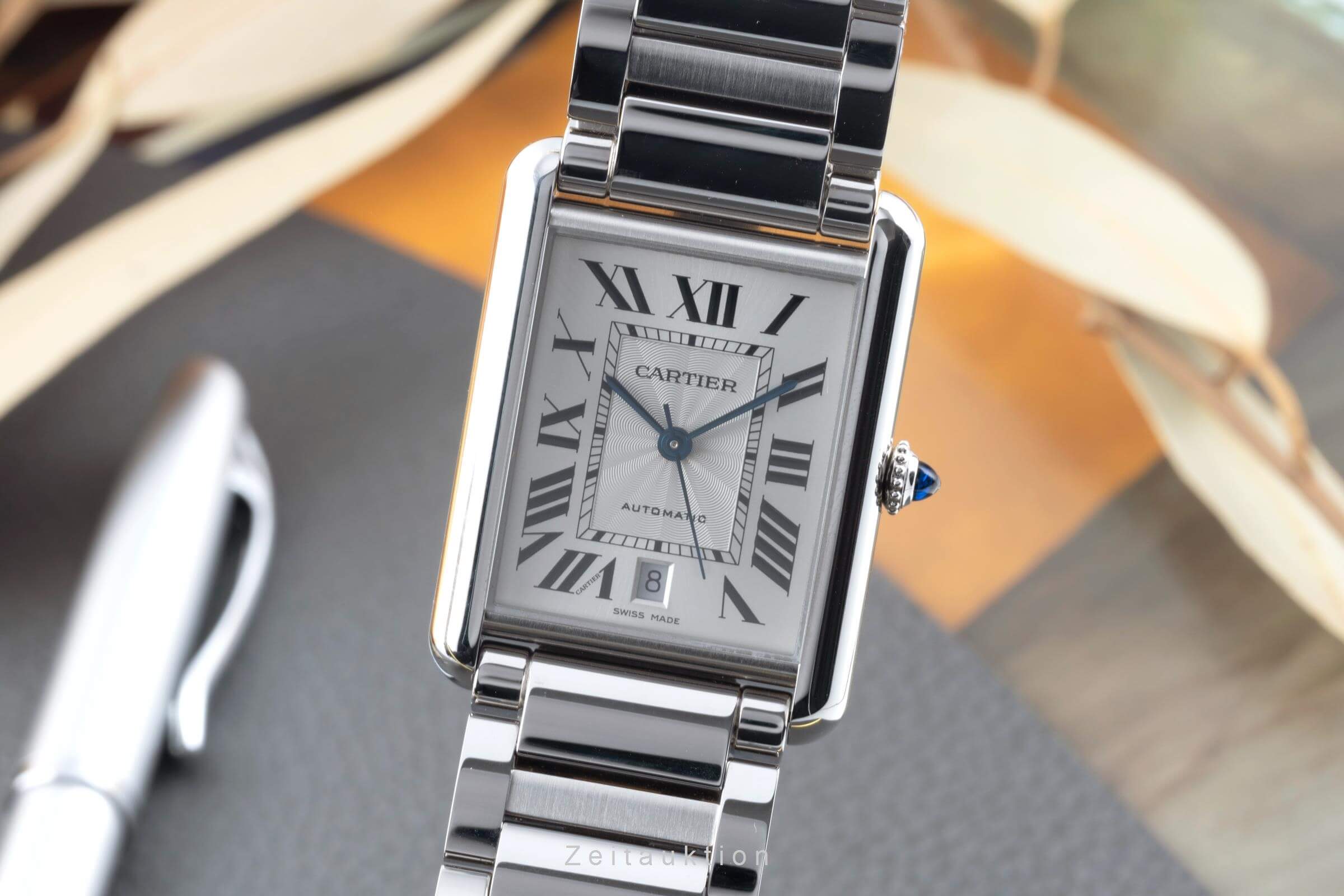 Cartier Tank steel automatic Kal. 1847 MC Ref. WSTA0053  | Zeitauktion