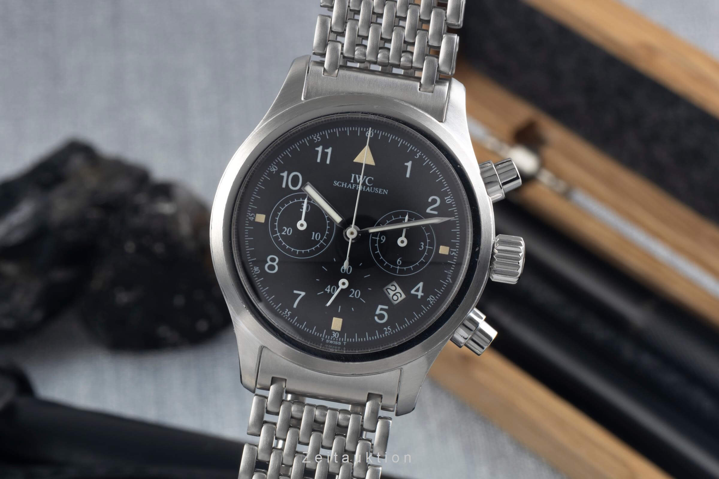 IWC Fliegerchronograph chronograph steel quartz Kal. 630 Ref. IW374101  | Zeitauktion