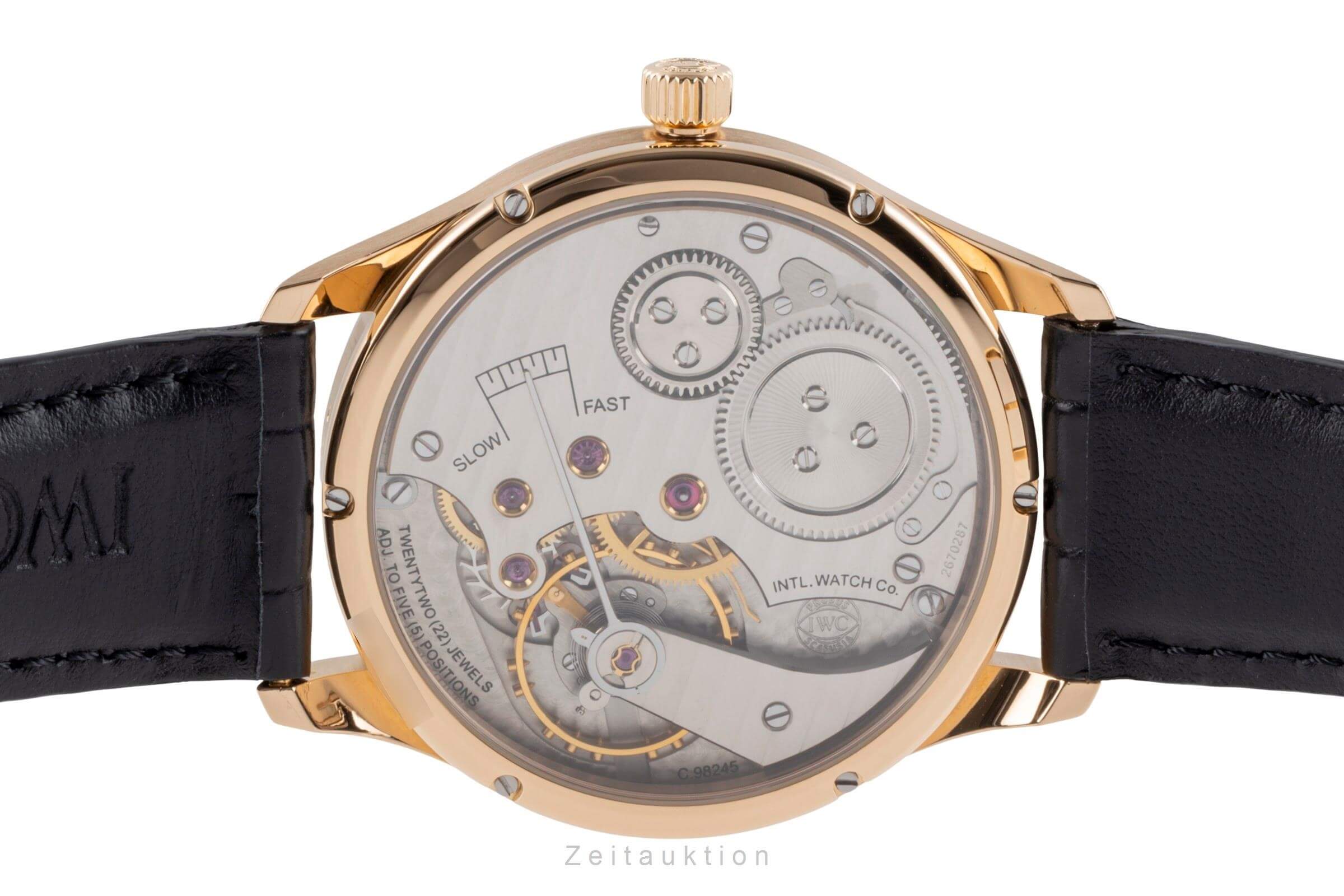 IWC Portugieser 18 ct gold manual winding Kal. C.98245 Ref. IW544402  | Zeitauktion