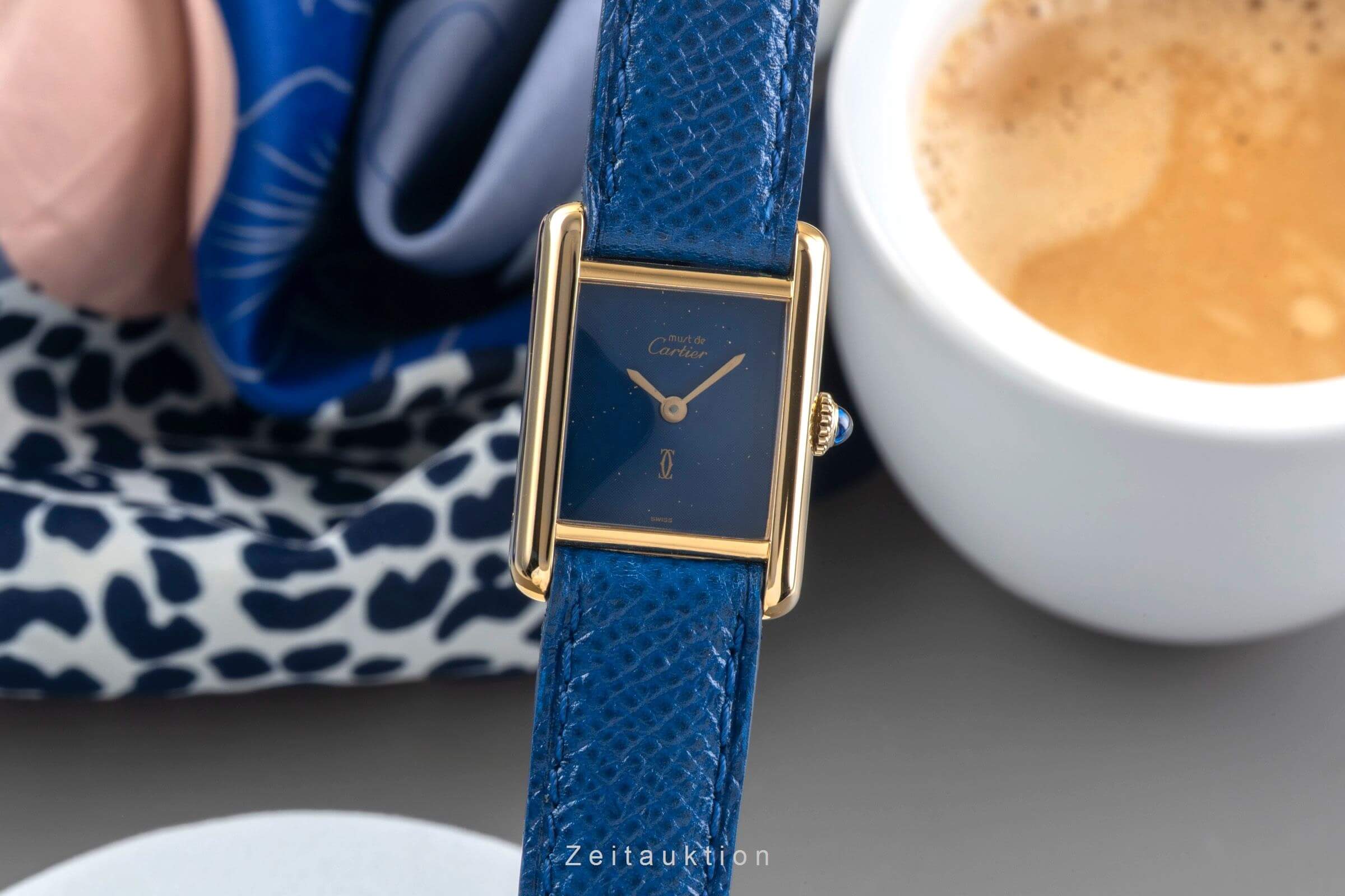 Cartier Tank silver-gilt manual winding Kal. 78-1 VINTAGE  | Zeitauktion