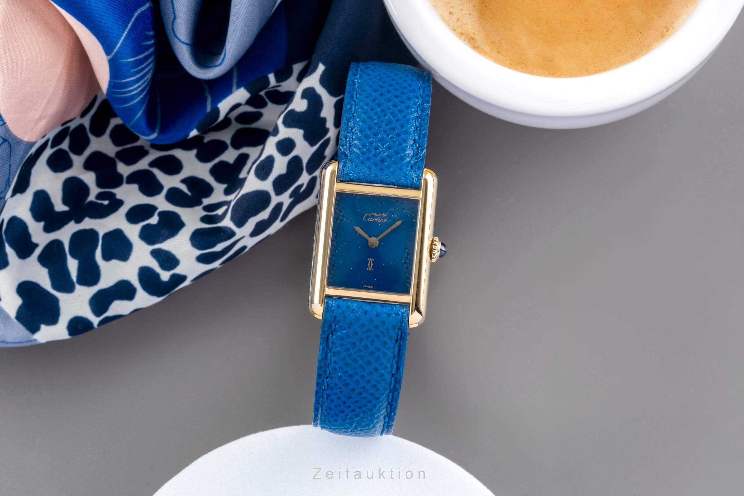 Cartier Tank silver-gilt manual winding Kal. 78-1 VINTAGE  | Zeitauktion