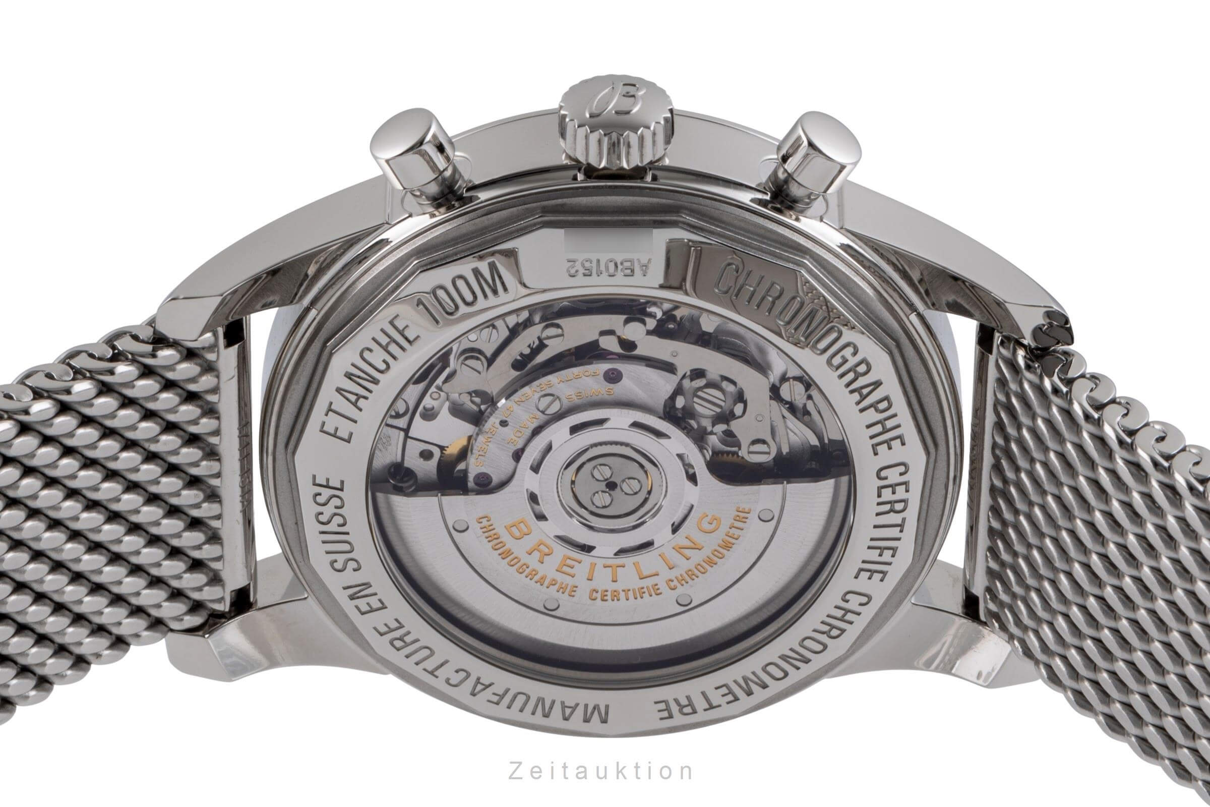 Breitling Transocean cronógrafo acero automático Kal. B01 Ref. AB0152  | Zeitauktion