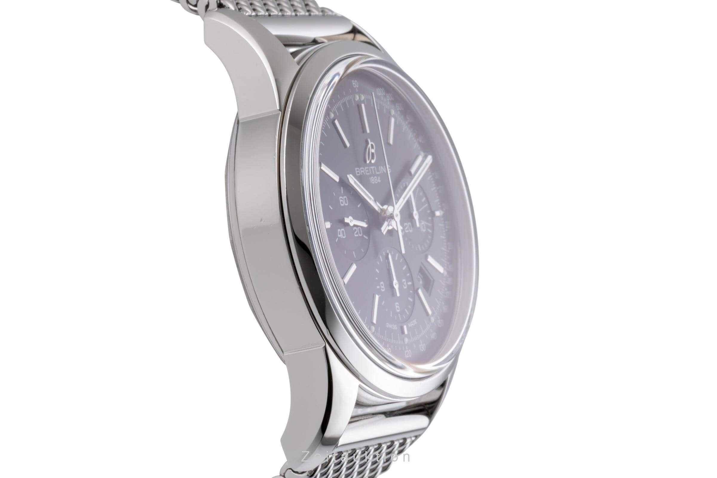 Breitling Transocean cronógrafo acero automático Kal. B01 Ref. AB0152  | Zeitauktion
