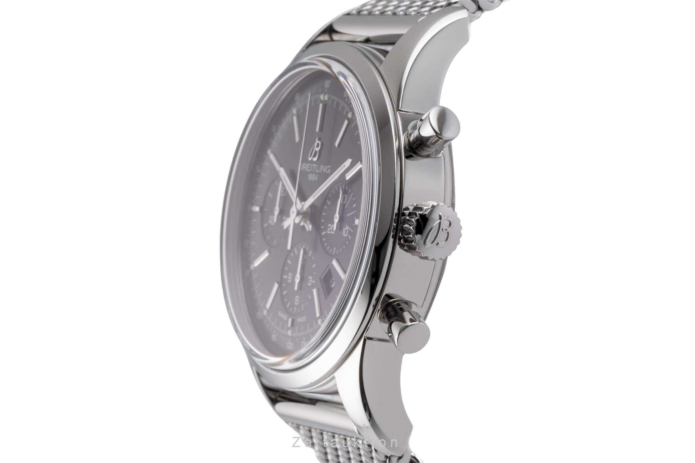 Breitling Transocean cronógrafo acero automático Kal. B01 Ref. AB0152  | Zeitauktion