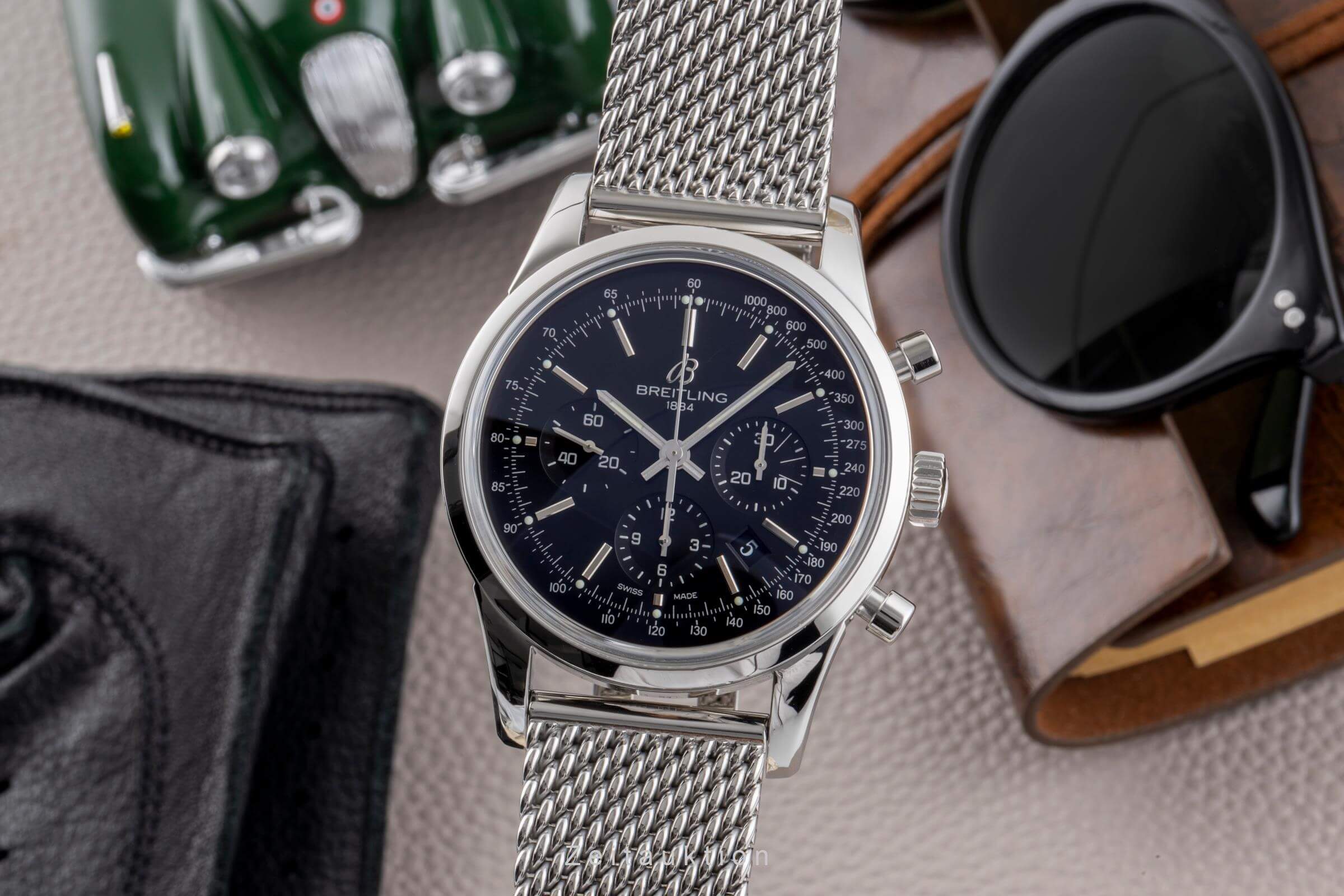 Breitling Transocean cronógrafo acero automático Kal. B01 Ref. AB0152  | Zeitauktion