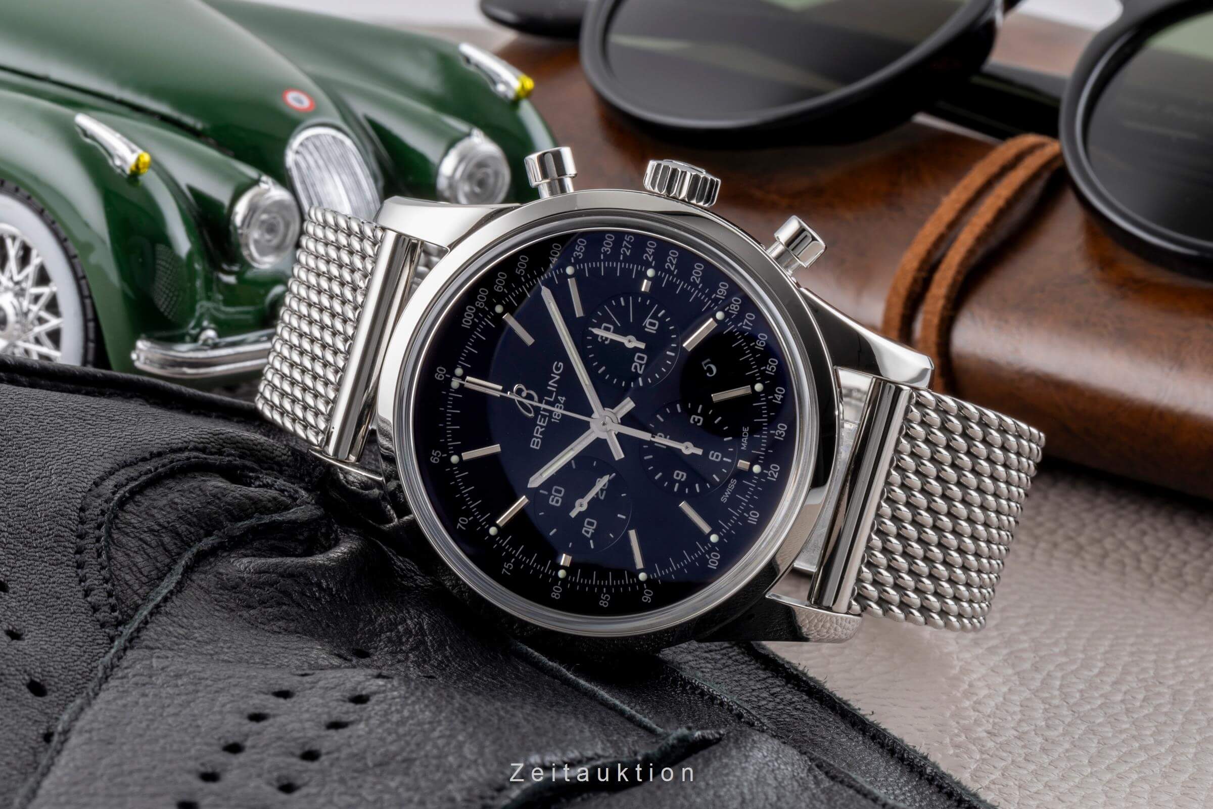 Breitling Transocean cronógrafo acero automático Kal. B01 Ref. AB0152  | Zeitauktion