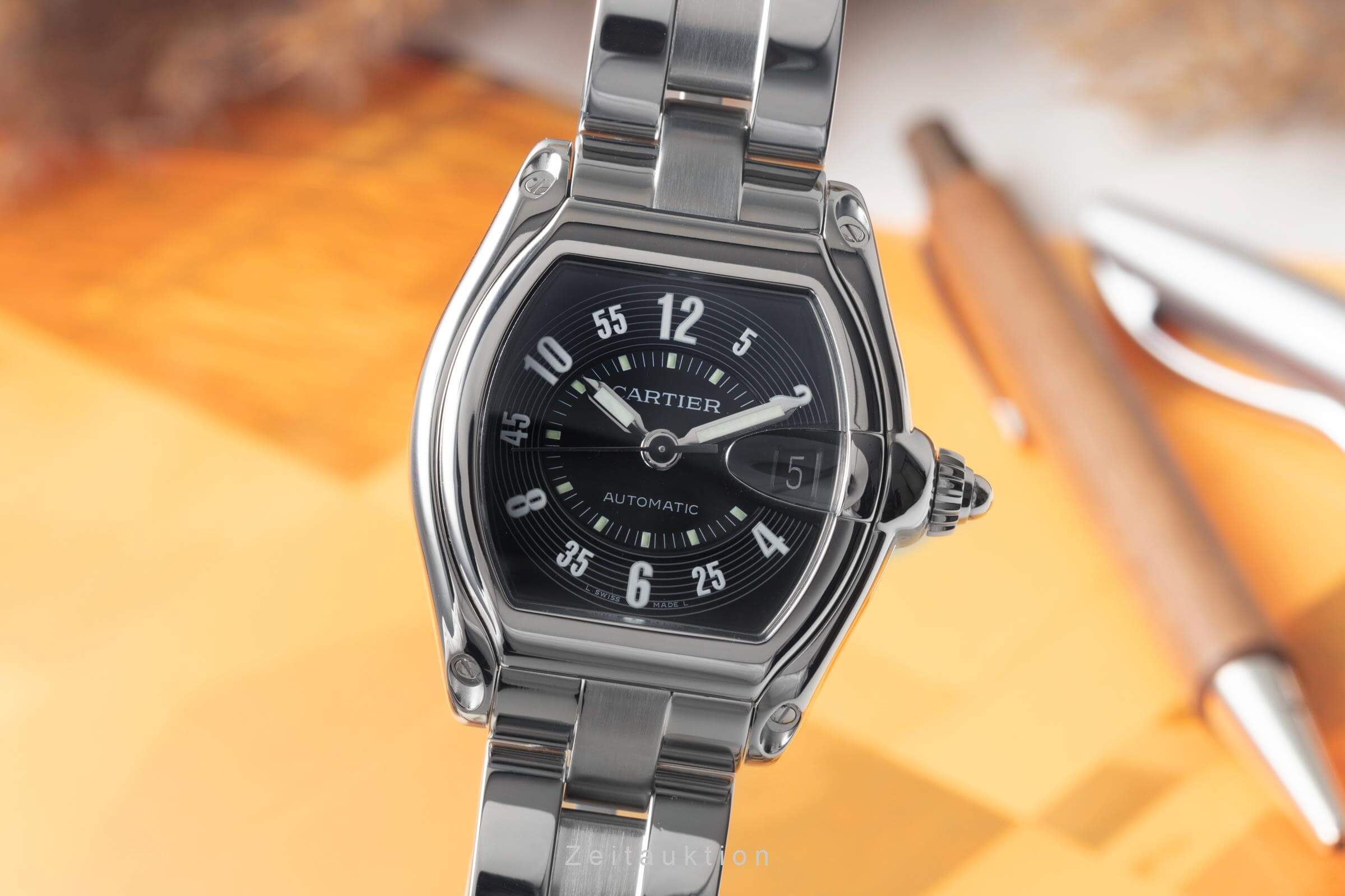 Cartier Roadster steel automatic Kal. 3110 Ref. W62004V3  | Zeitauktion