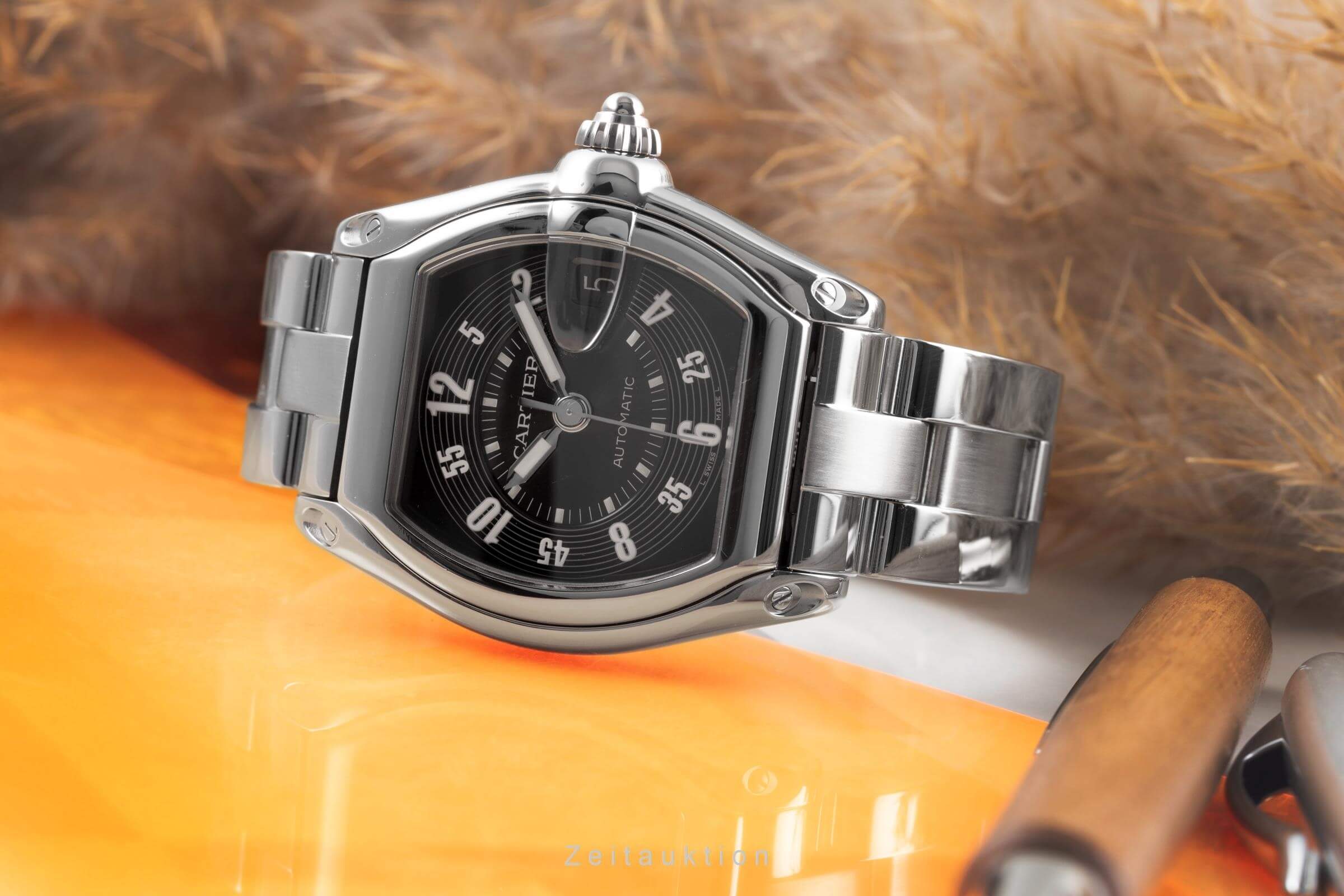Cartier Roadster steel automatic Kal. 3110 Ref. W62004V3  | Zeitauktion