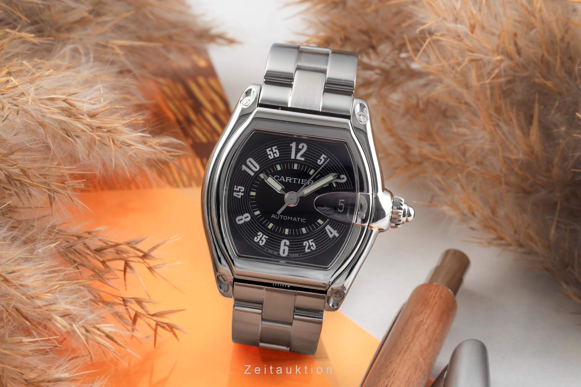 Cartier Roadster steel automatic Kal. 3110 Ref. W62004V3  | Zeitauktion