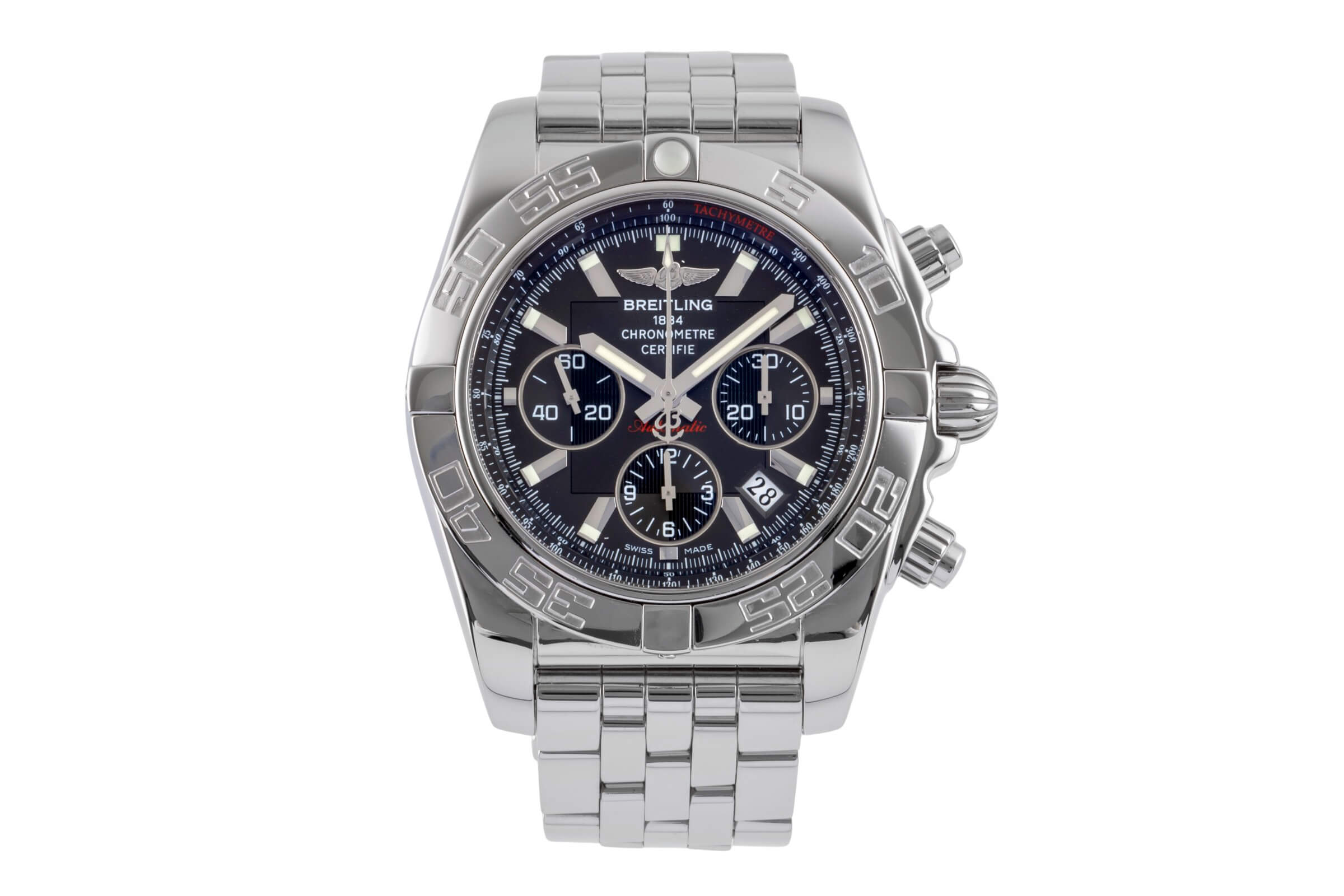 Breitling Chronomat 44 cronografo acciaio automatismo Kal. B01 Ref. AB0110,  AB011M24PA  | Zeitauktion