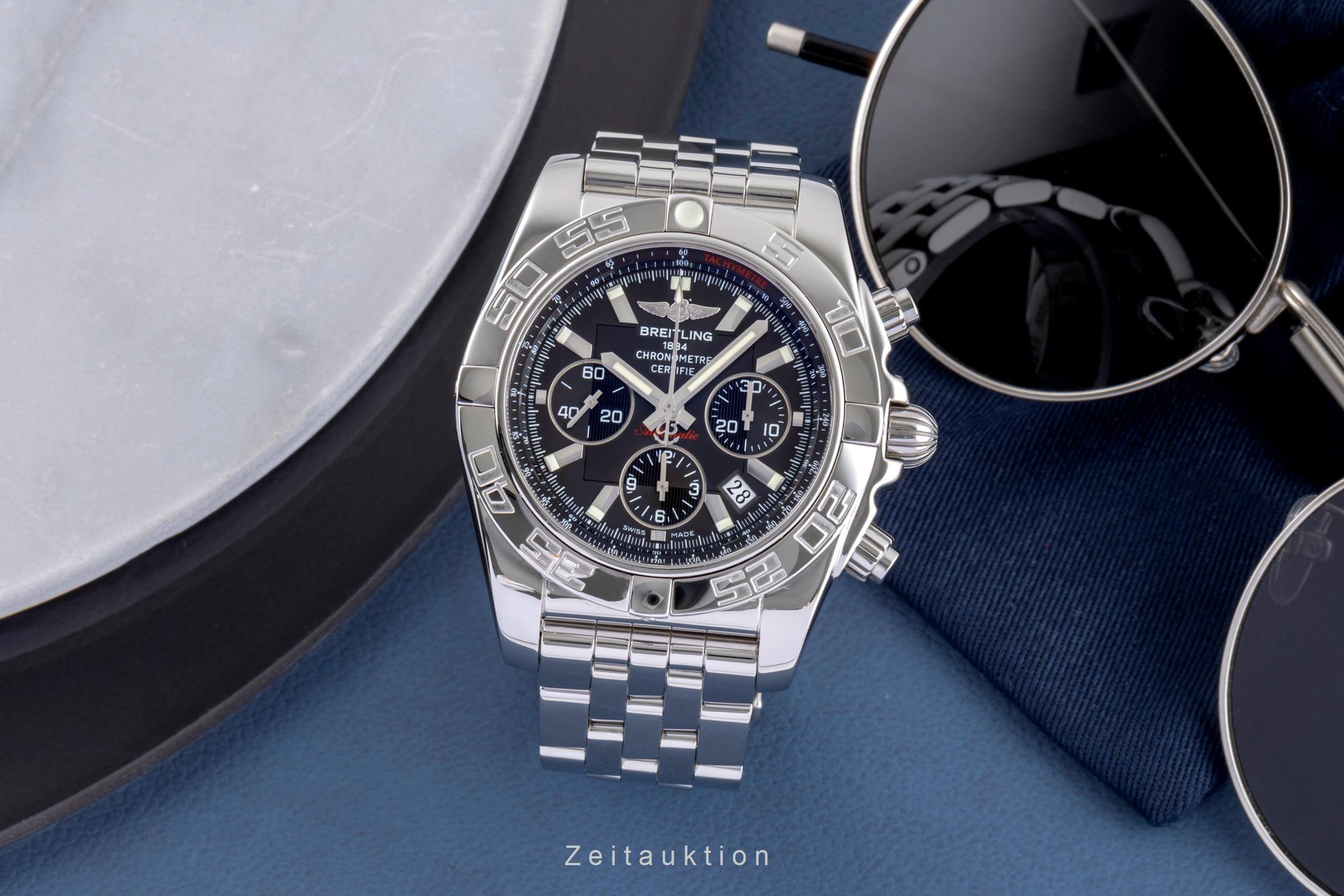 Breitling Chronomat 44 cronografo acciaio automatismo Kal. B01 Ref. AB0110,  AB011M24PA  | Zeitauktion