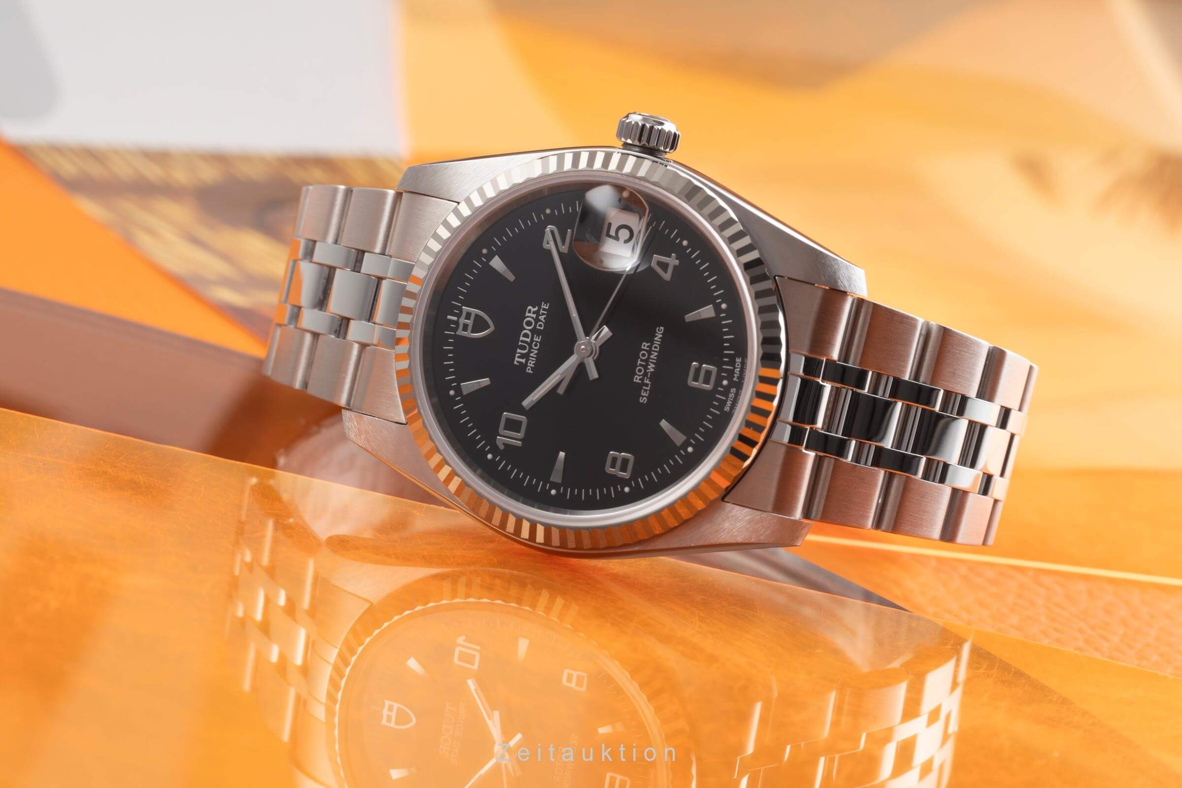 Tudor Prince Date acero / oro blanco automático Ref. 74034-0012  | Zeitauktion
