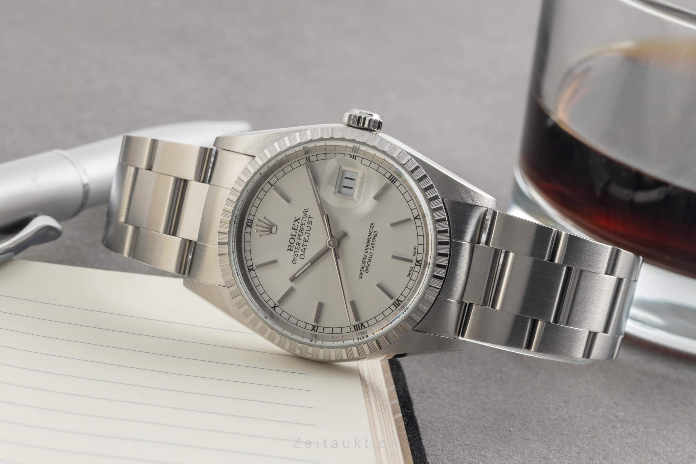 Rolex Datejust acciaio automatismo Kal. 3135 Ref. 16220  | Zeitauktion