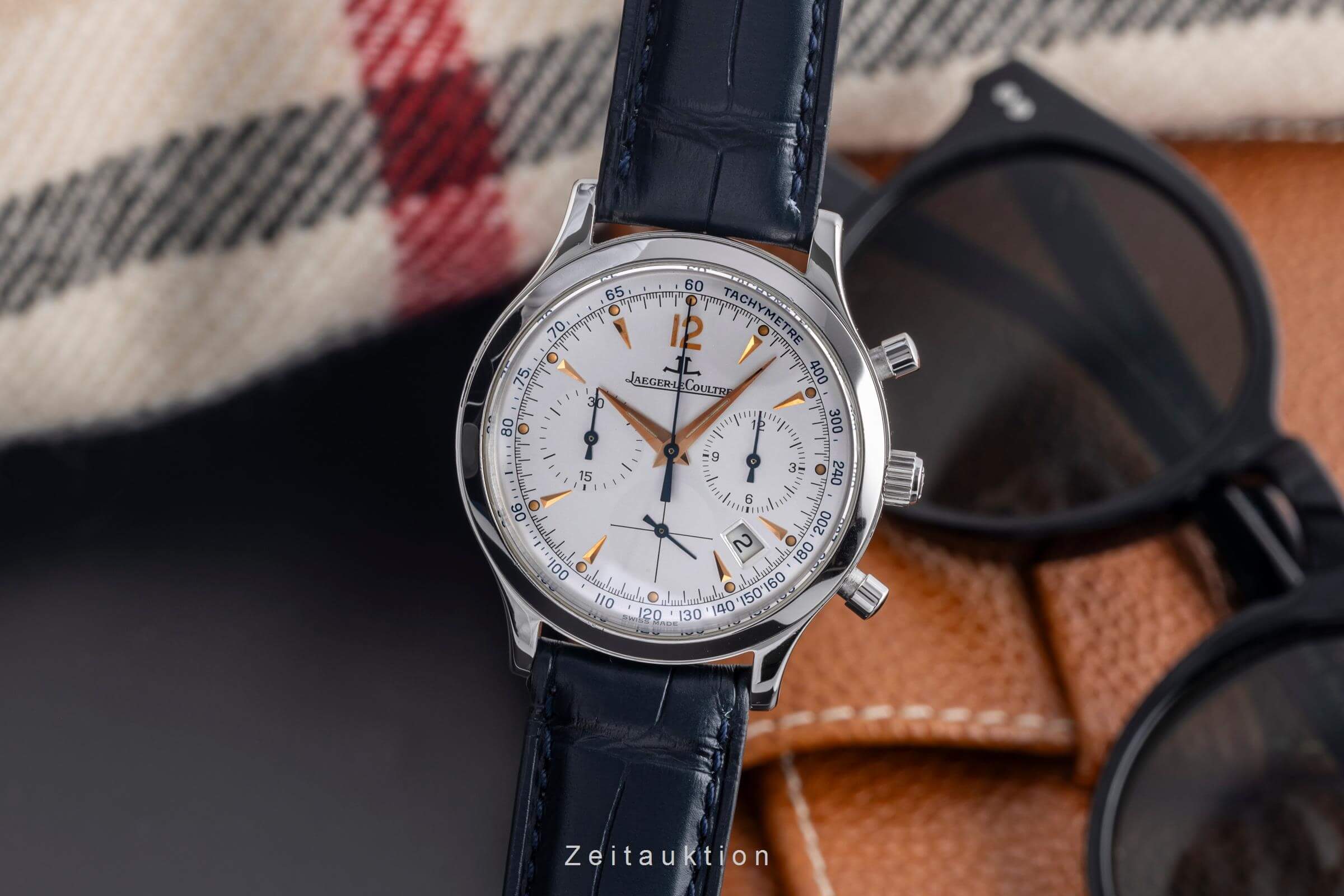 Jaeger-LeCoultre Master Control chronographe acier quartz Kal. 630 Ref. 145.8.31  | Zeitauktion