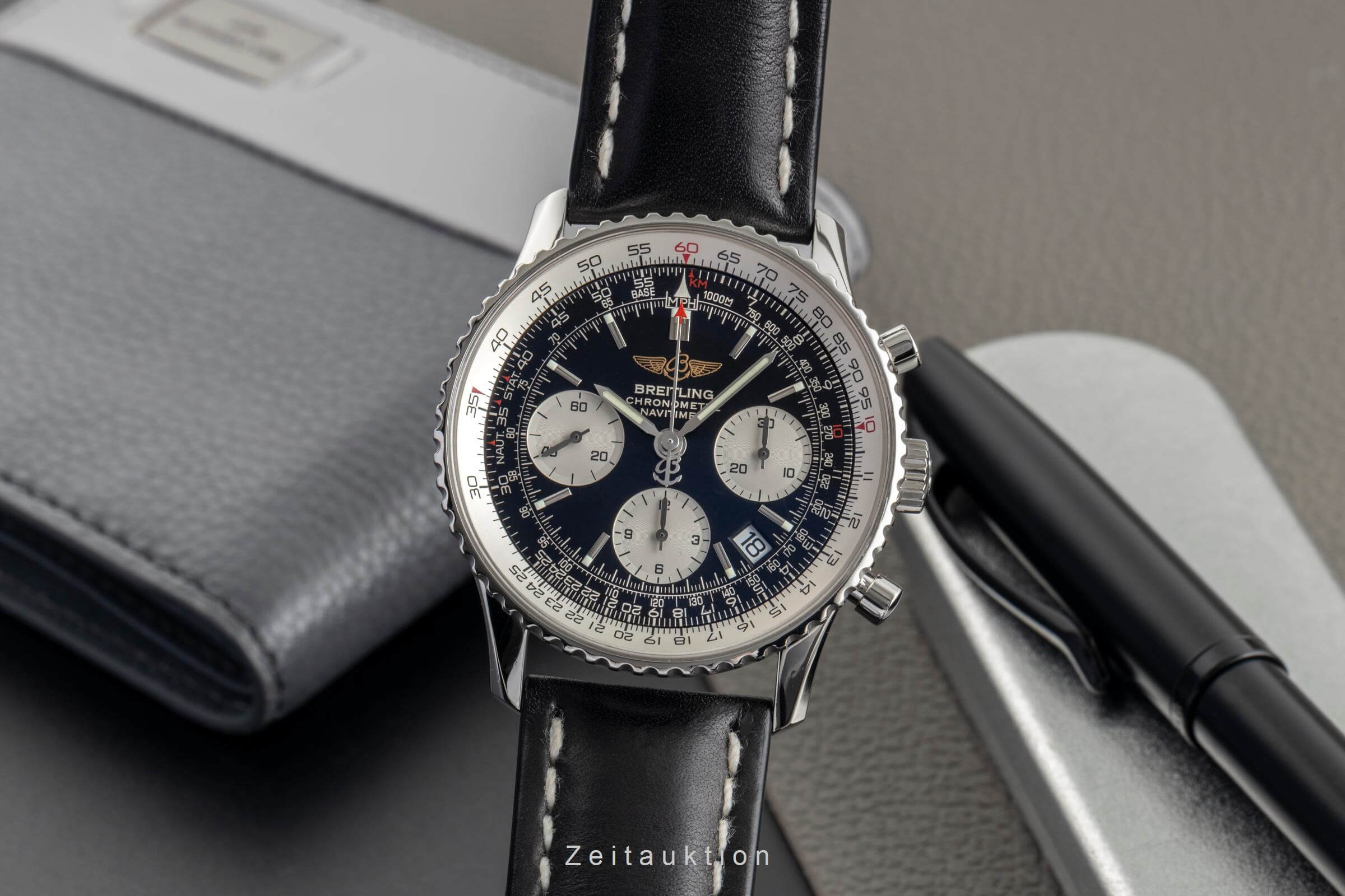 Breitling Navitimer cronografo acciaio automatismo Kal. B23 Ref. A23322  | Zeitauktion