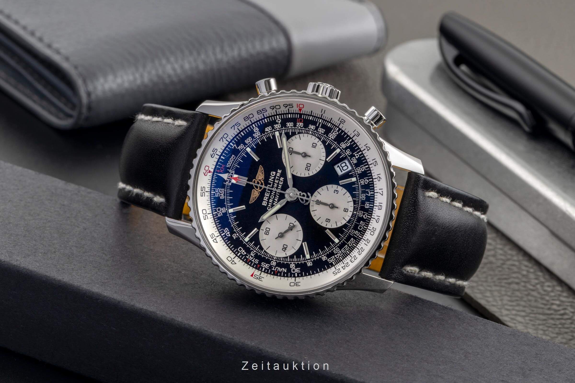 Breitling Navitimer cronografo acciaio automatismo Kal. B23 Ref. A23322  | Zeitauktion
